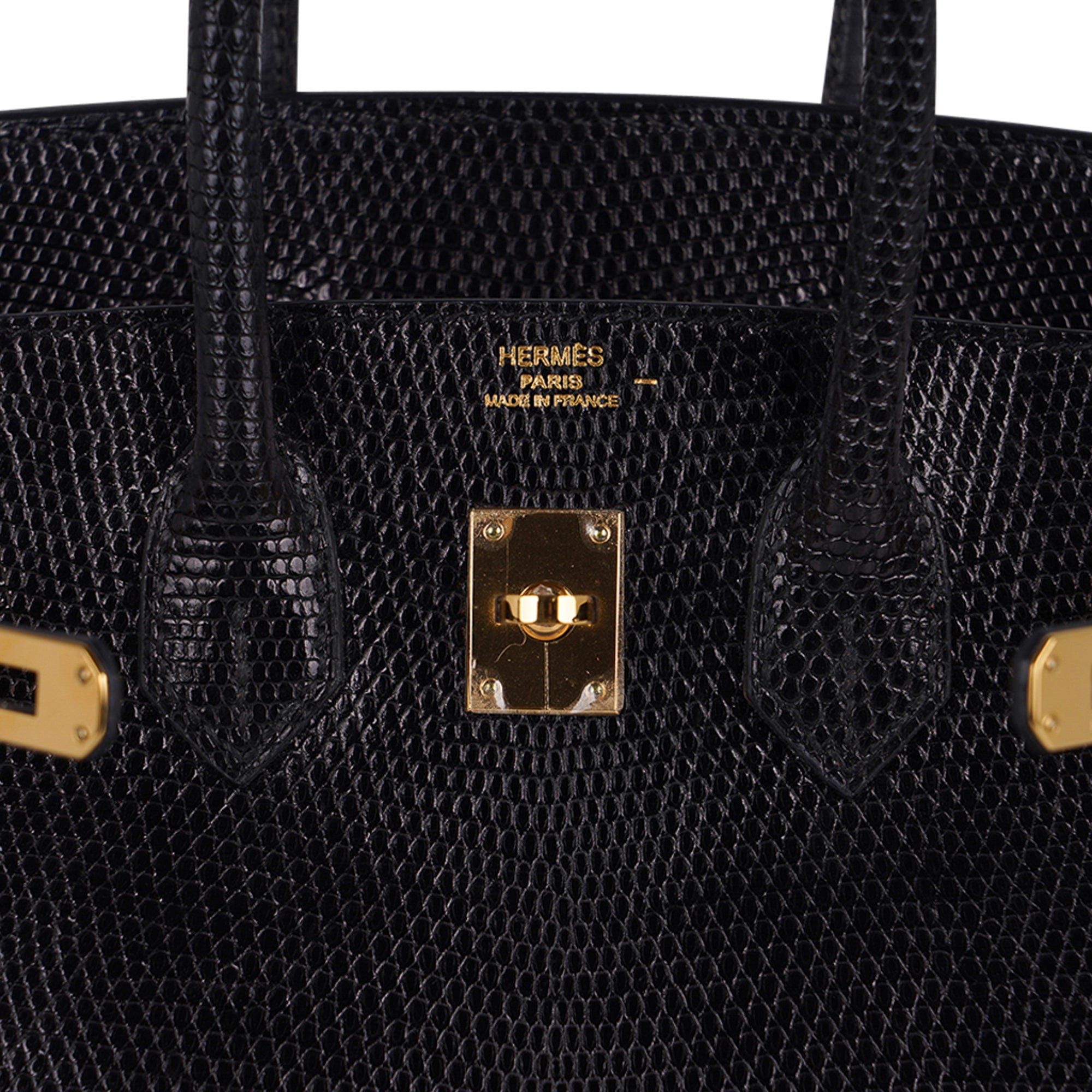 Hermès Birkin 25 Black Nilo Lizard Gold Hardware – ZAK BAGS