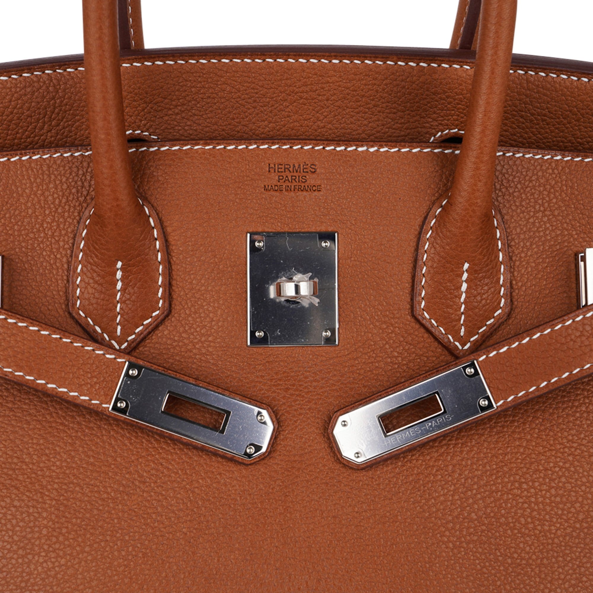 Hermes Birkin 30 Barenia Faubourg Bag Gold Hardware • MIGHTYCHIC • 
