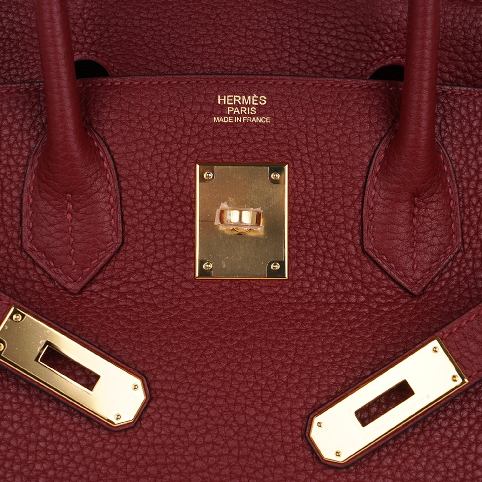 Hermes Birkin 30 Bag Rouge H Gold Hardware Clemence Leather New w/Box –  Mightychic
