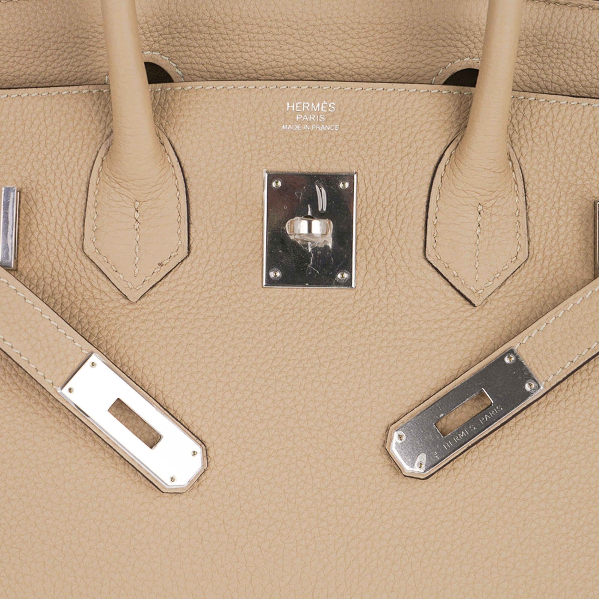 Hermes Birkin Bag 30cm Neutral Perfection Trench Togo Palladium Hardware
