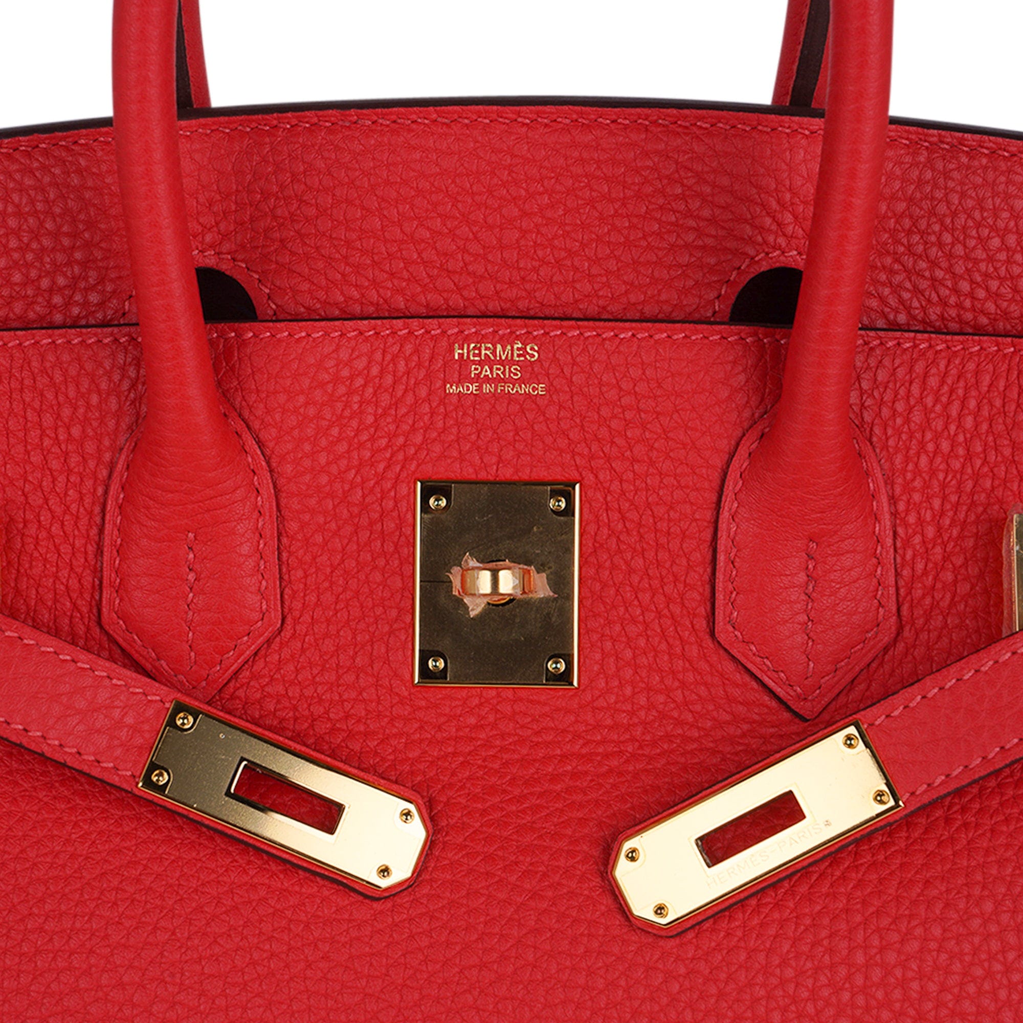 Red Capucine Hermes Togo 35 Birkin Bag