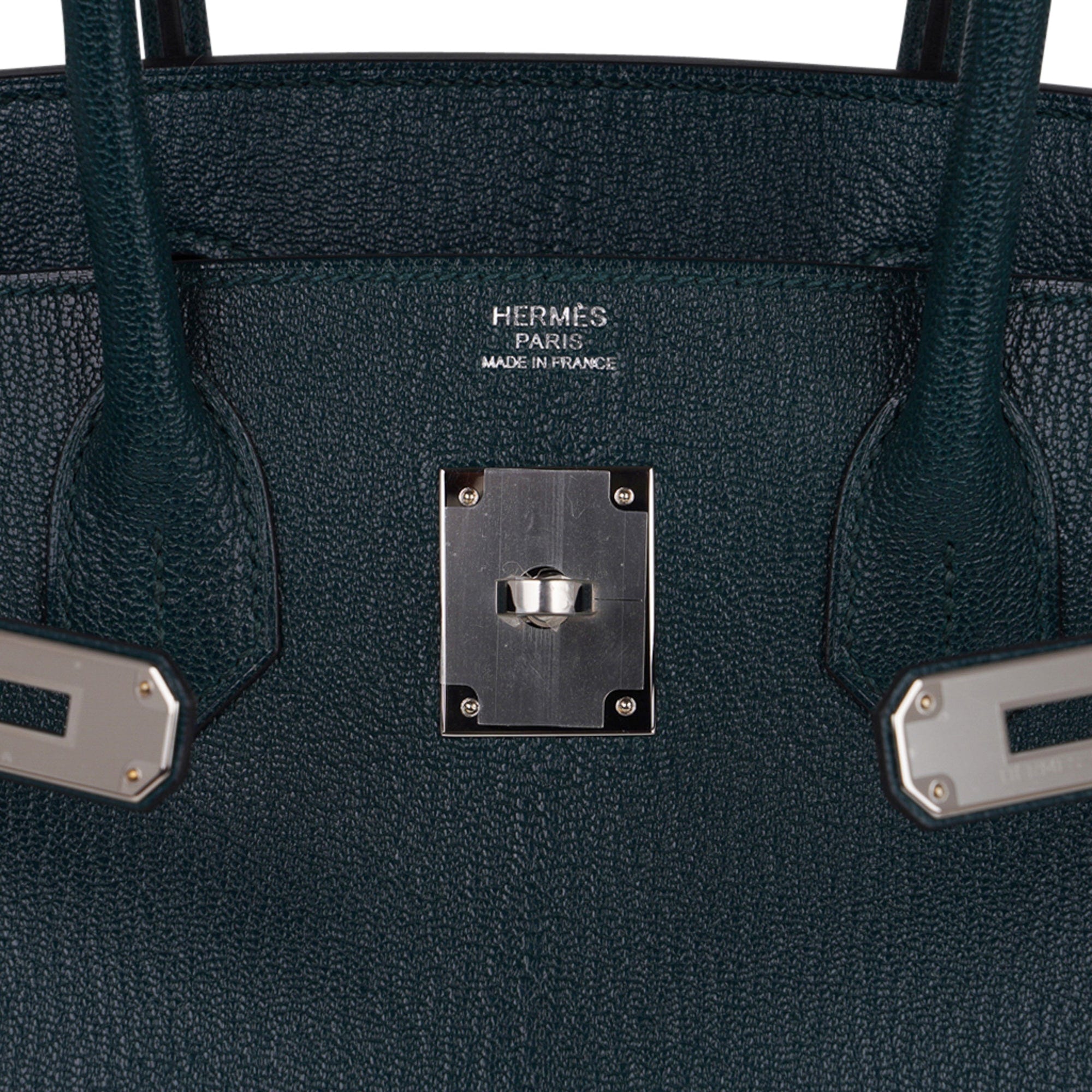 Hermes Birkin 30 Vert Cypress Chevre de Coromandel PHW Handbag, 2021
