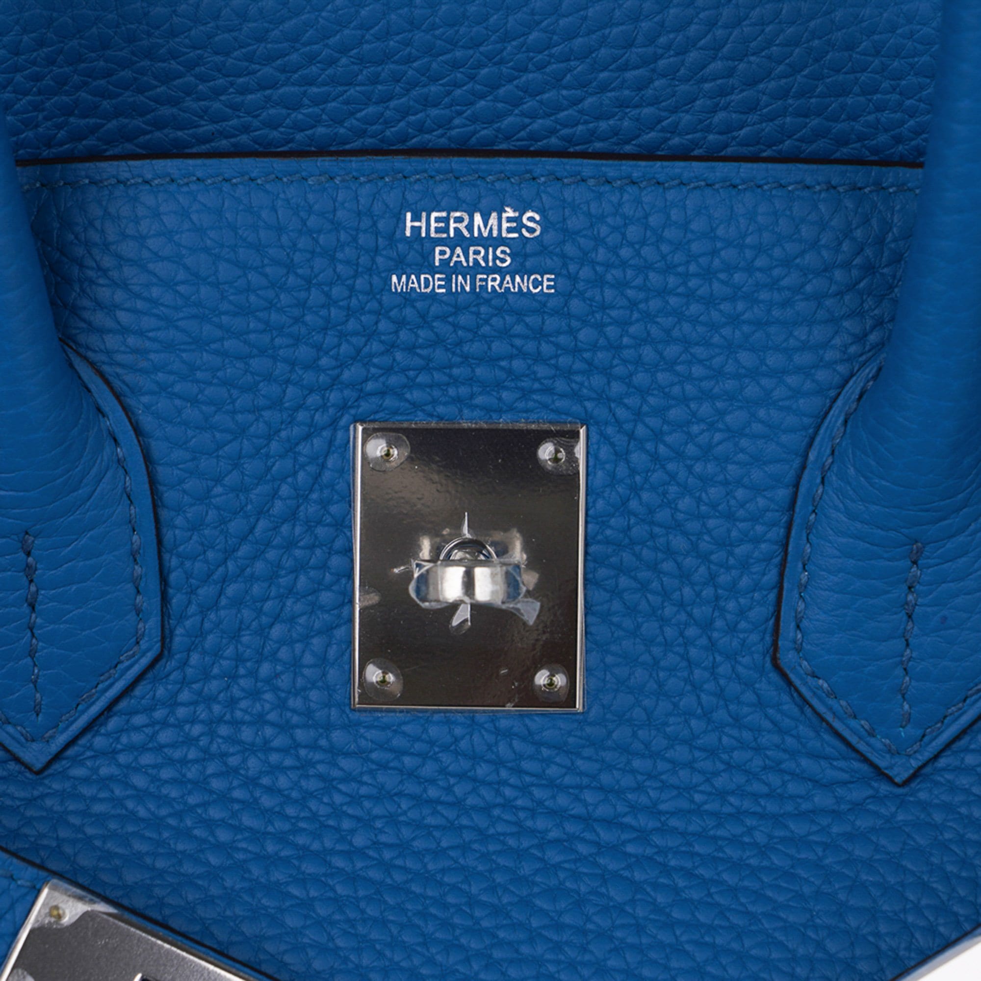 blue hermes bags