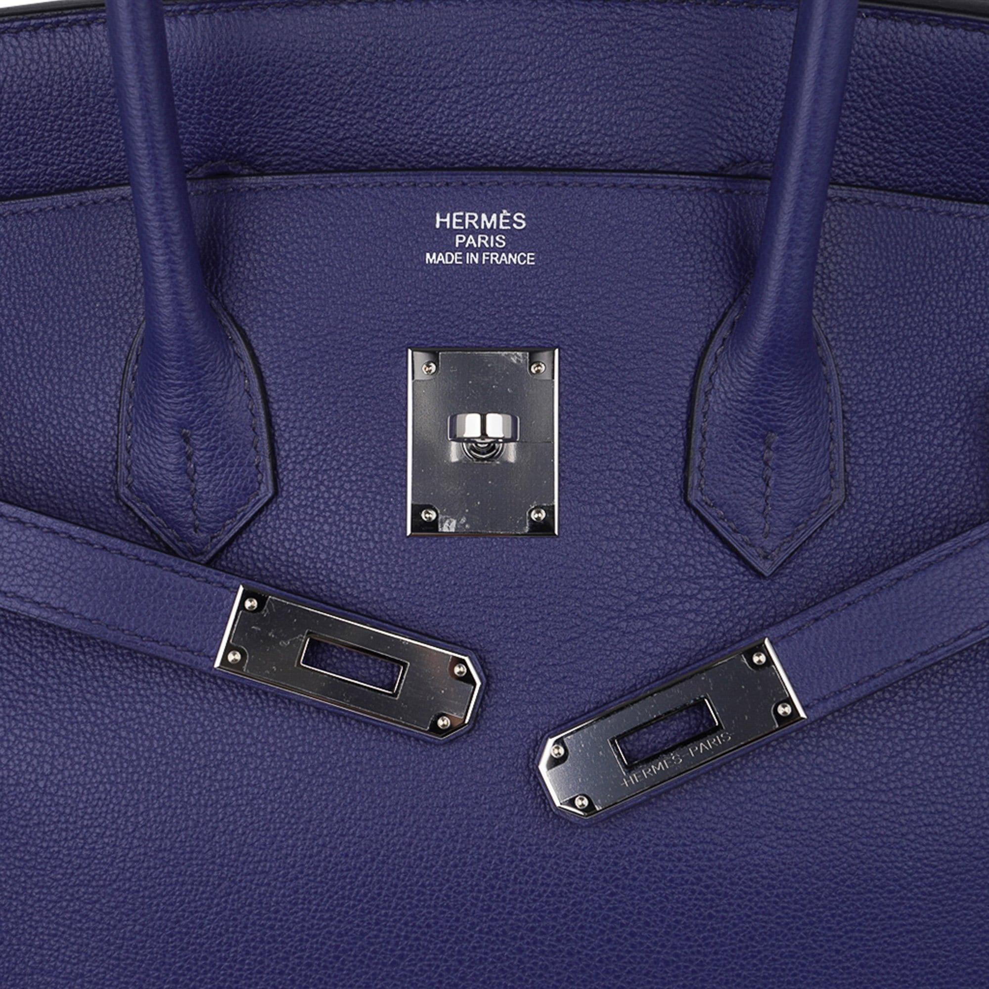 Hermes Limited Edition Birkin 35 Bag Blue Sapphire Taurillon