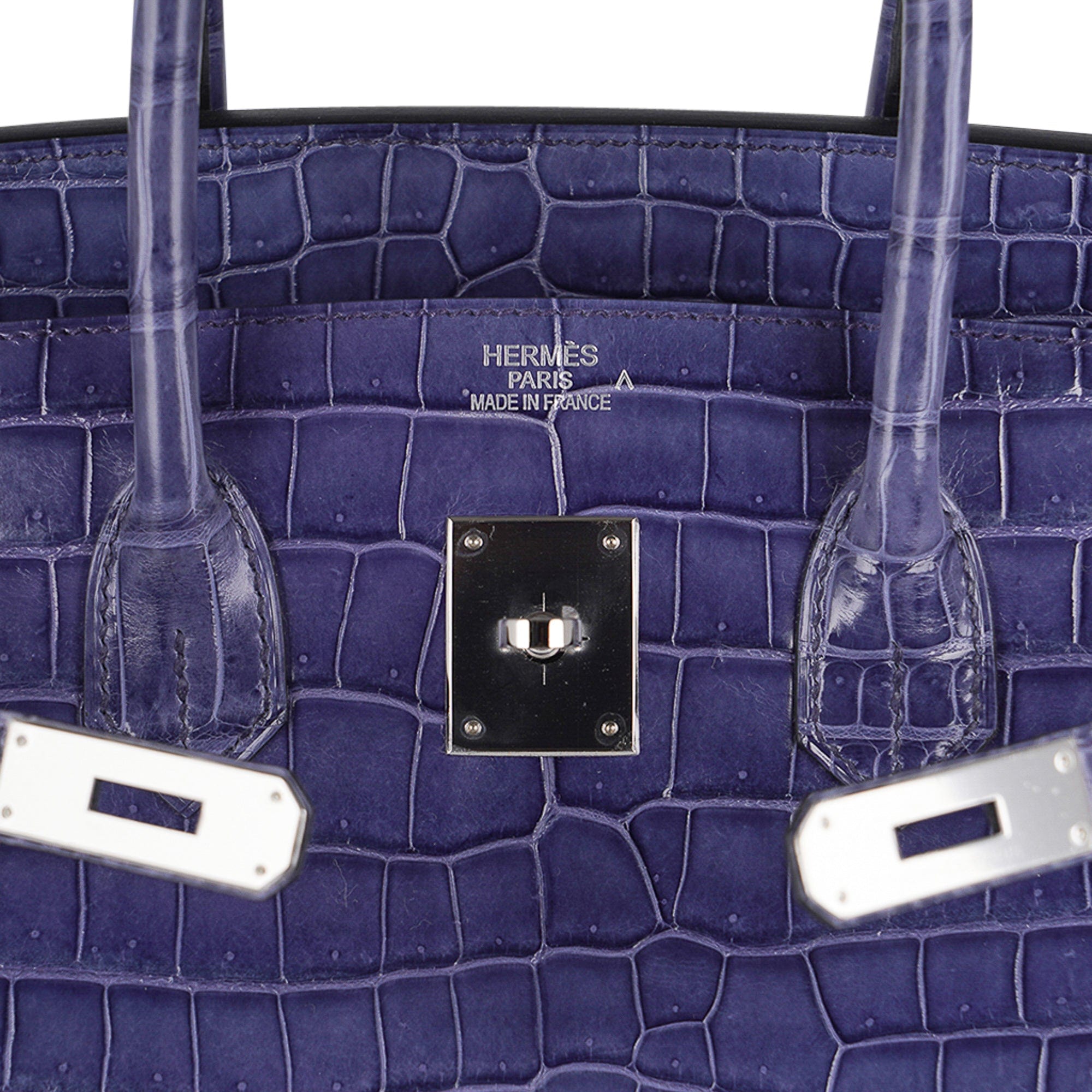 Hermès Blue Birkin 35cm Crocodile Handbag (WWLRZ) 144020004173 KS/DU – Max  Pawn