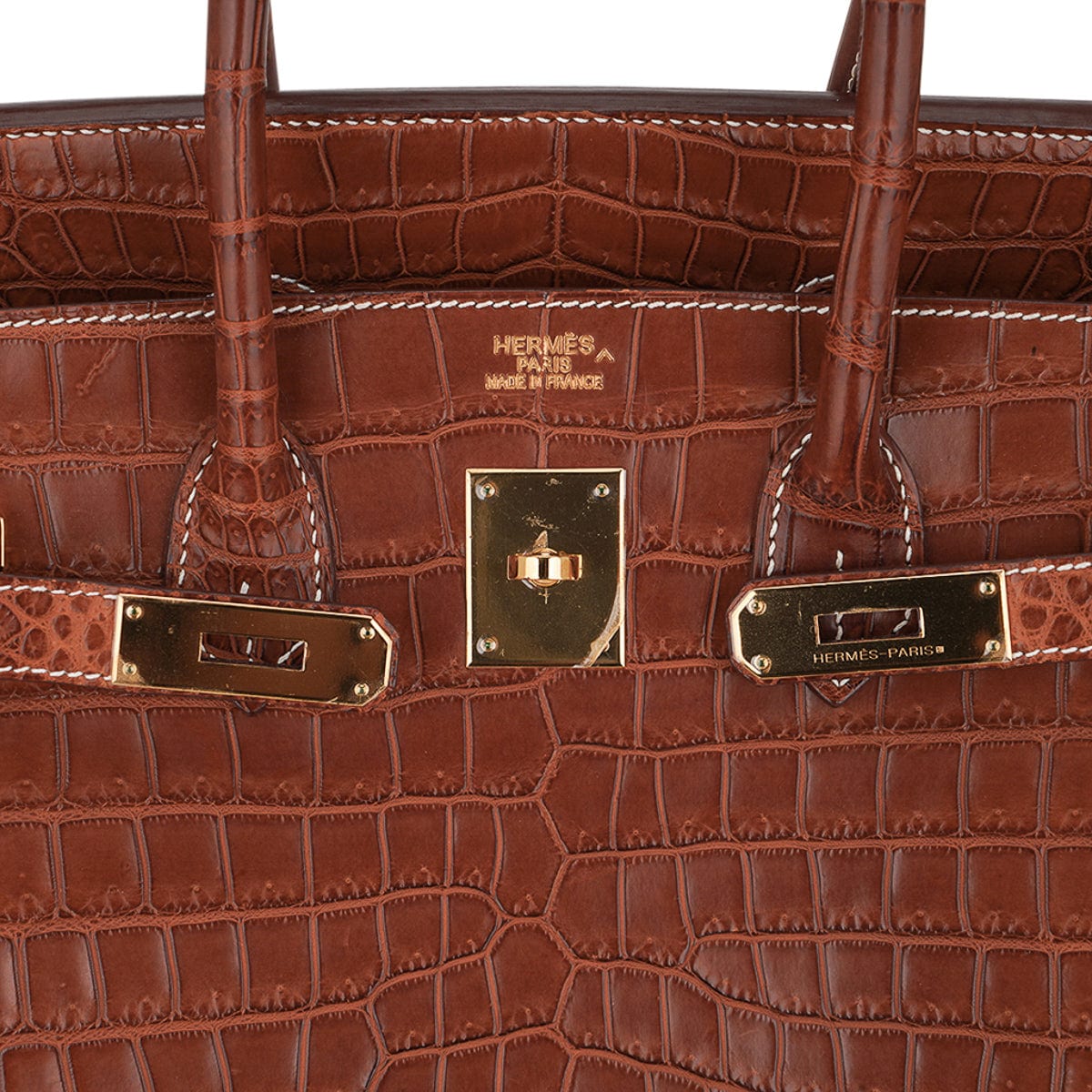 Hermès Birkin 35 Fauve Niloticus Crocodile Bag