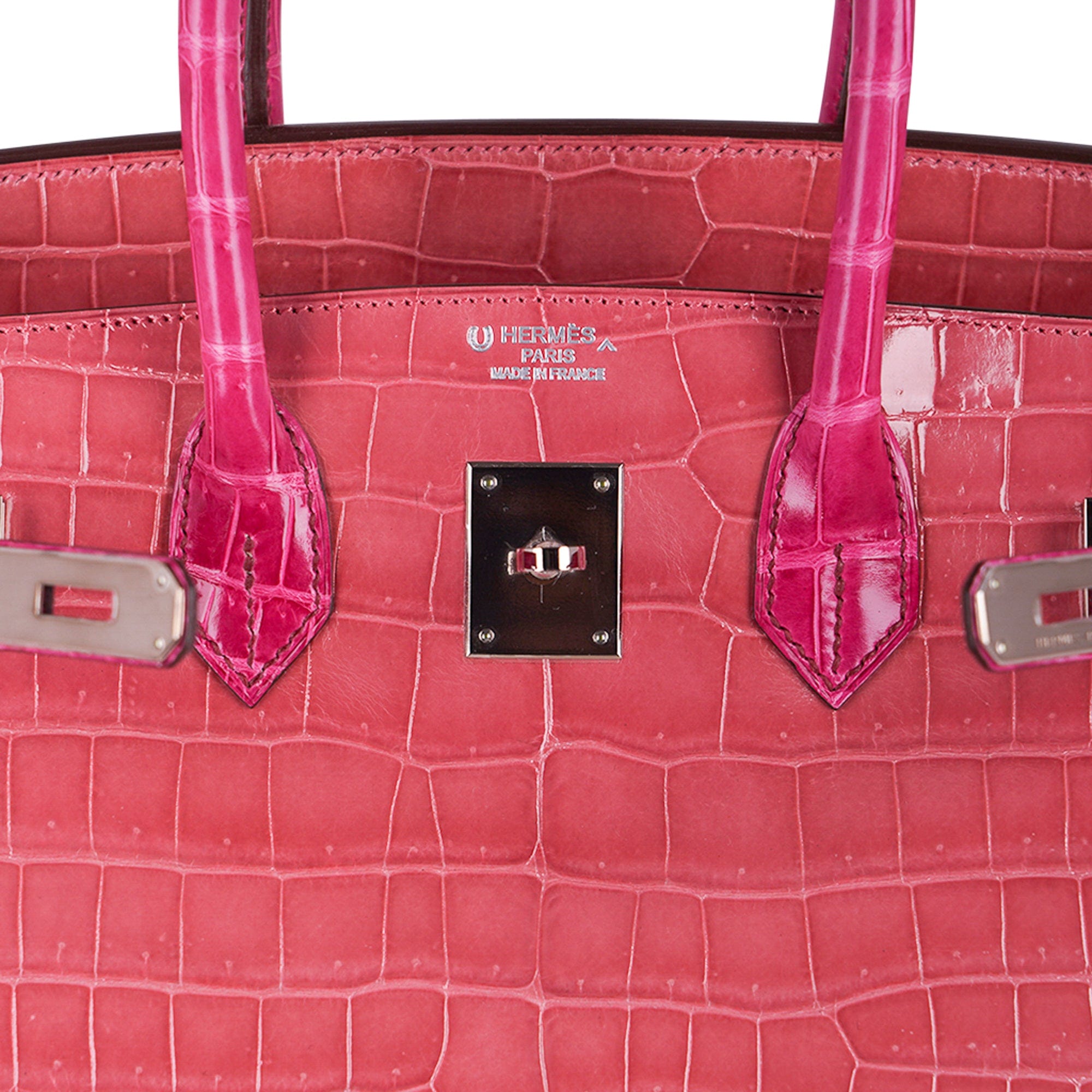 Birkin Travel Bag - Pink Crocodile - Default Title