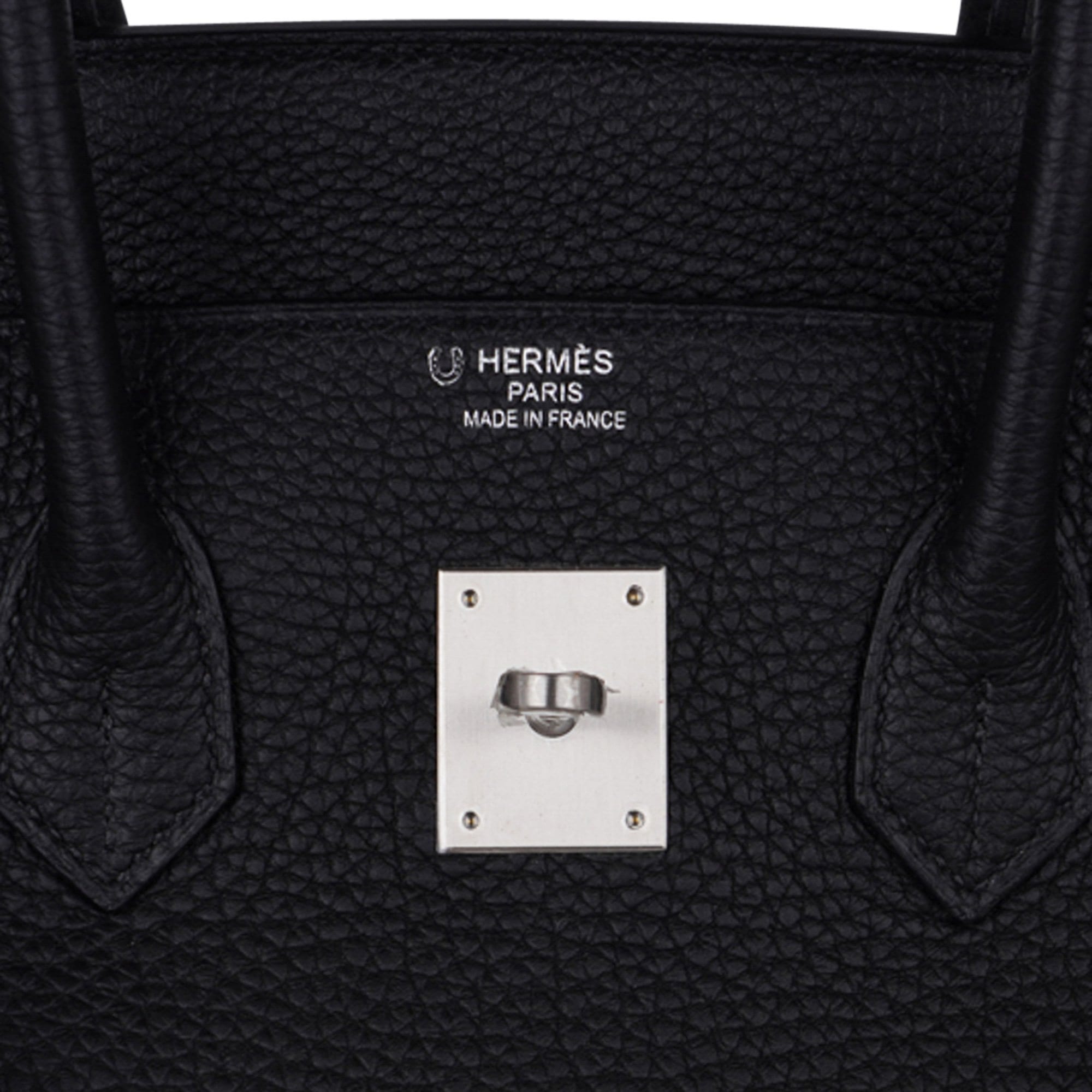 Hermes Birkin 35 HSS Bag Black / Turquoise Brushed Palladium Togo Leather