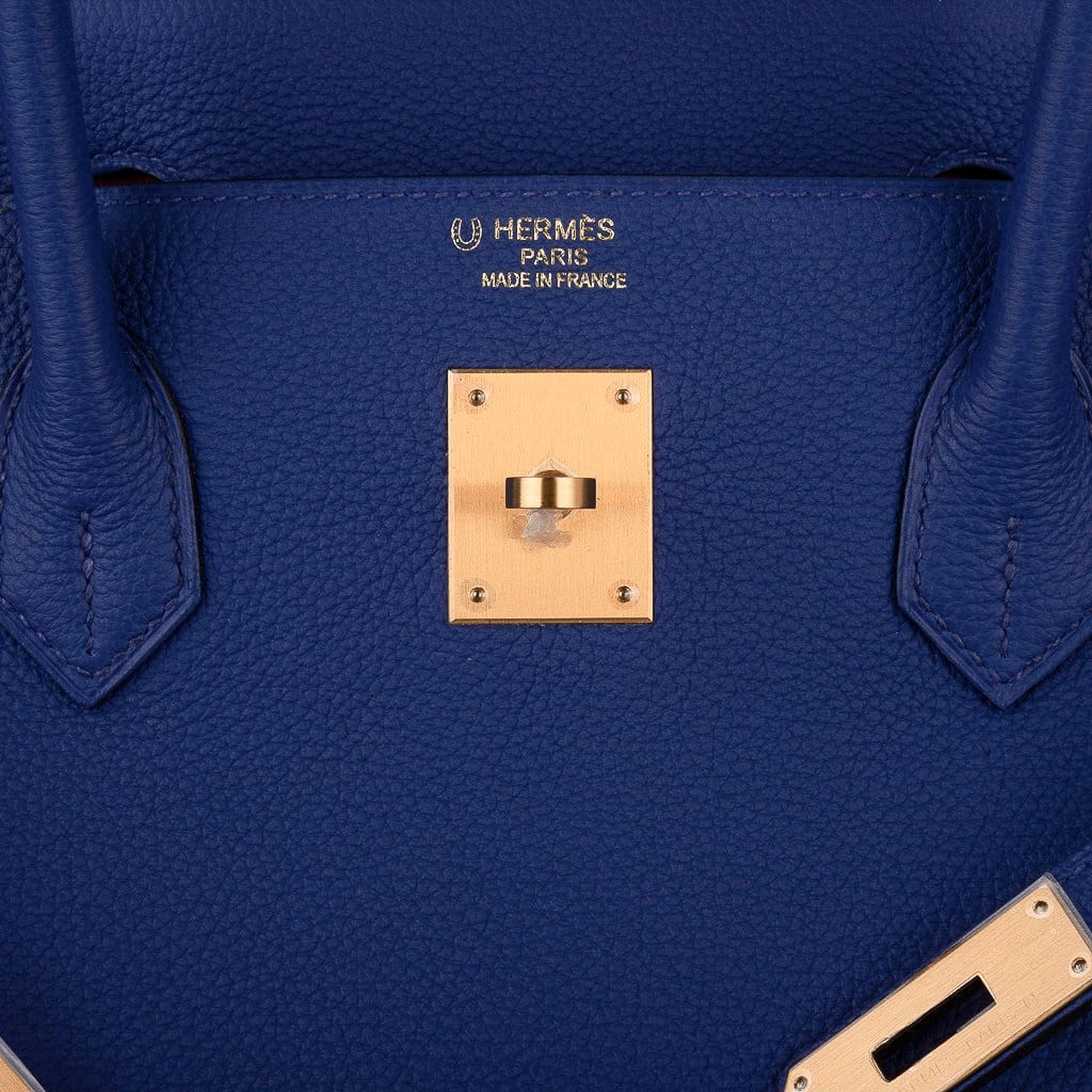 Hermes Birkin 25 in Bleu electrique