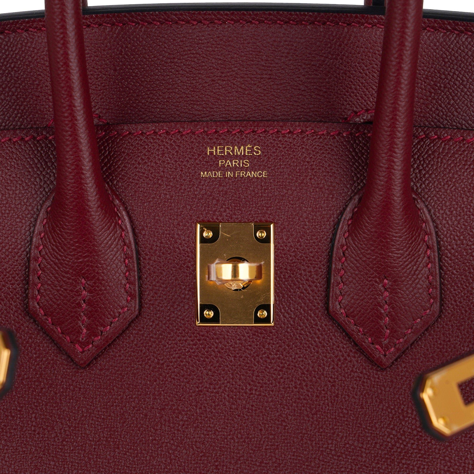 Hermes Birkin 25 Sellier Madame Leather Bag