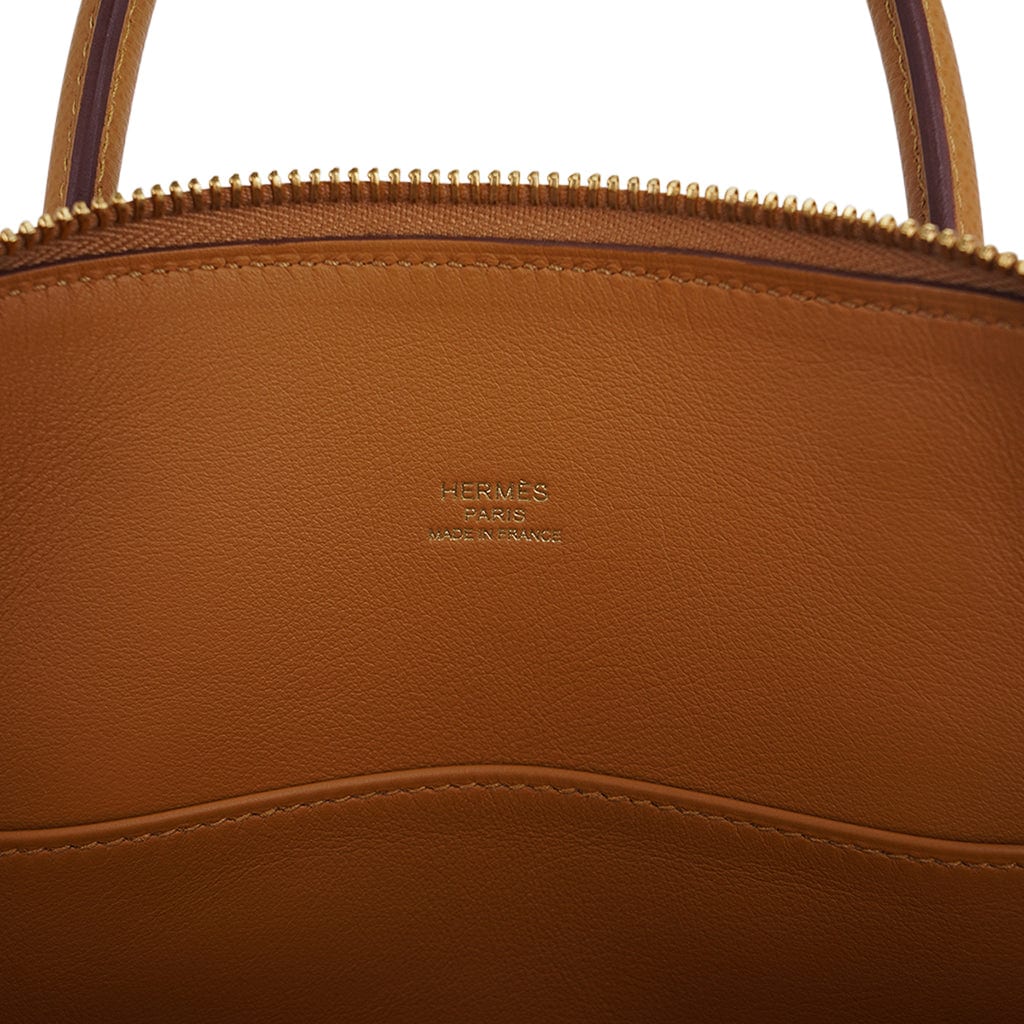 HERMÈS Bolide 1923 30 handbag in Anemone Epsom leather with Gold hardware  [Consigned]-Ginza Xiaoma – Authentic Hermès Boutique