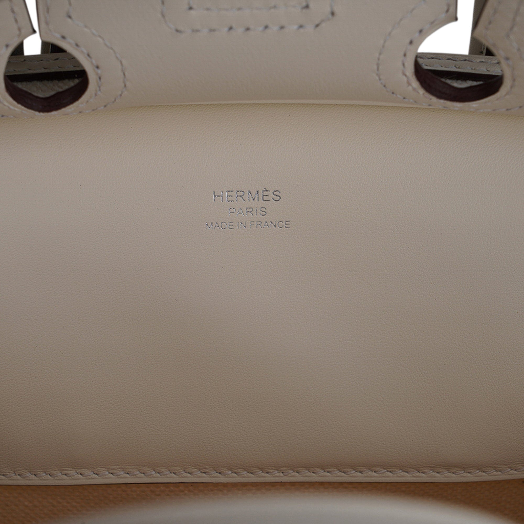 Hermès Birkin 25 Cargo Desert/Sesame Toile Goeland Swift With Silver  Hardware