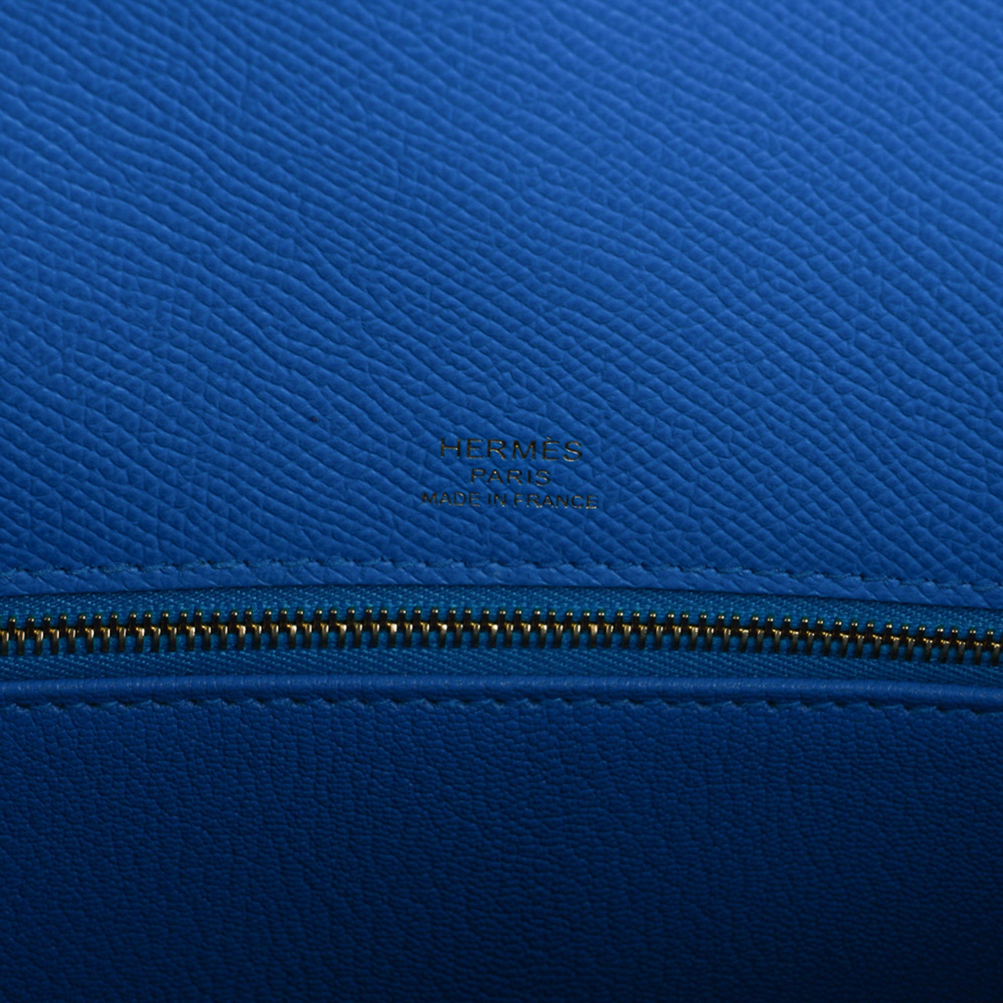 Hermes Kelly Casaque bag 28 Sellier Etoupe grey/Sesame/Blue indigo