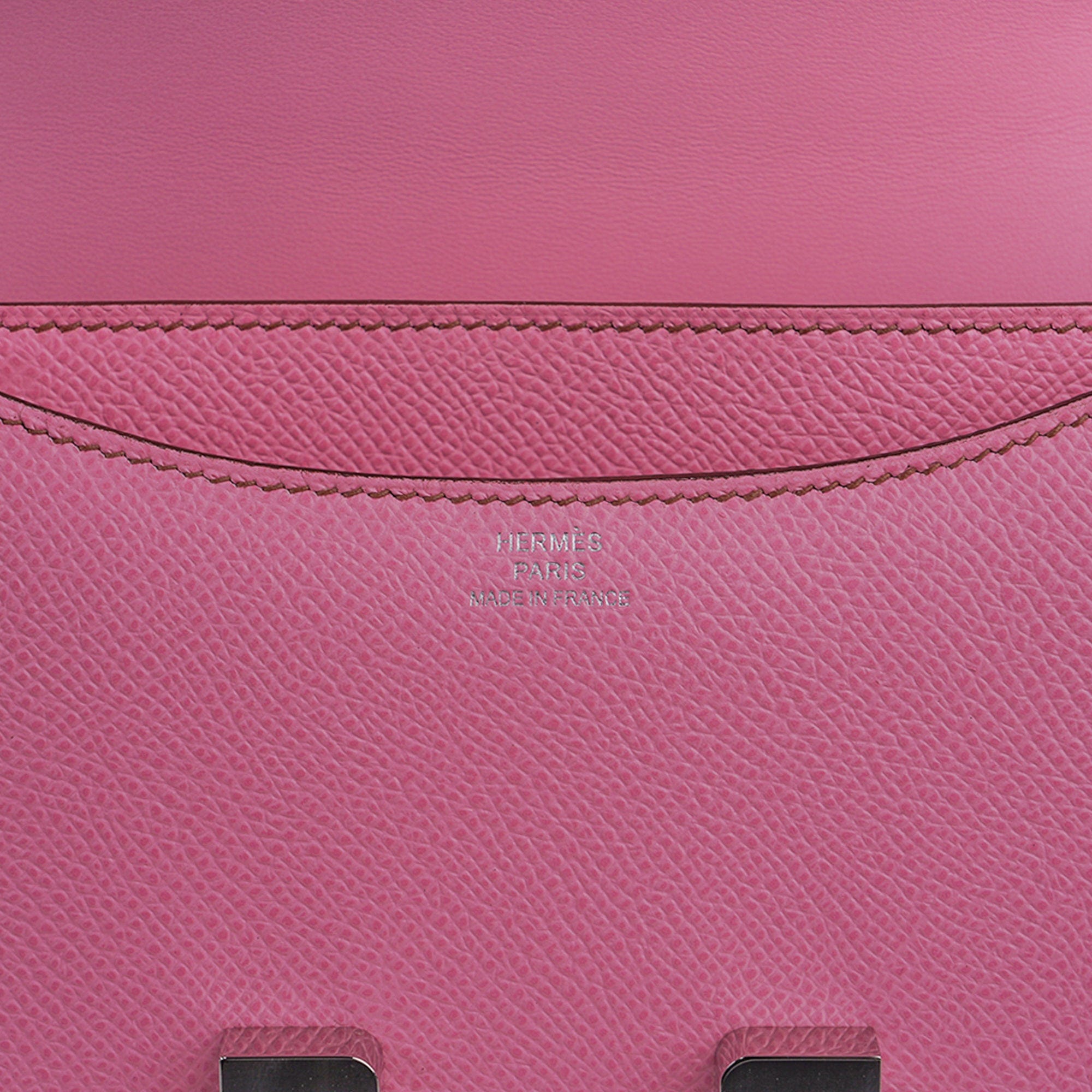Hermes Constance 18 Mini Bag 5P Pink Epsom Palladium Hardware • MIGHTYCHIC  • 