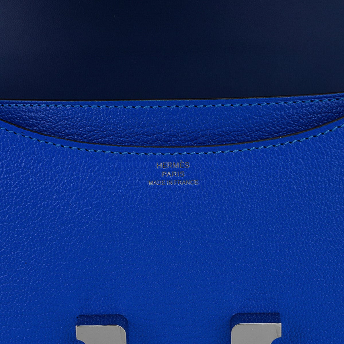 Hermes Constance 18 Bleu Electric Chevre Palladium Hardware – Madison  Avenue Couture