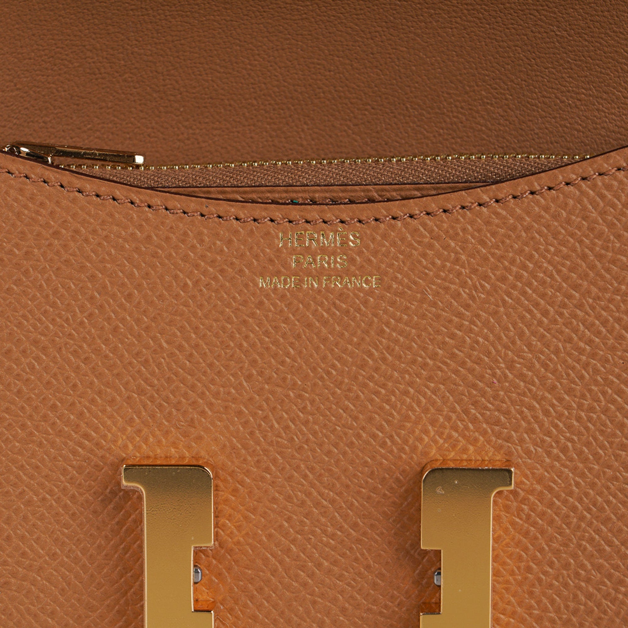 Hermes Constance Slim Wallet Waist Belt Bag Biscuit Gold Hardware –  Mightychic