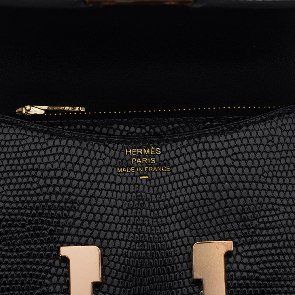 Hermes Loulis Slim Compact Wallet Chevre Black Gold Metal Fittings