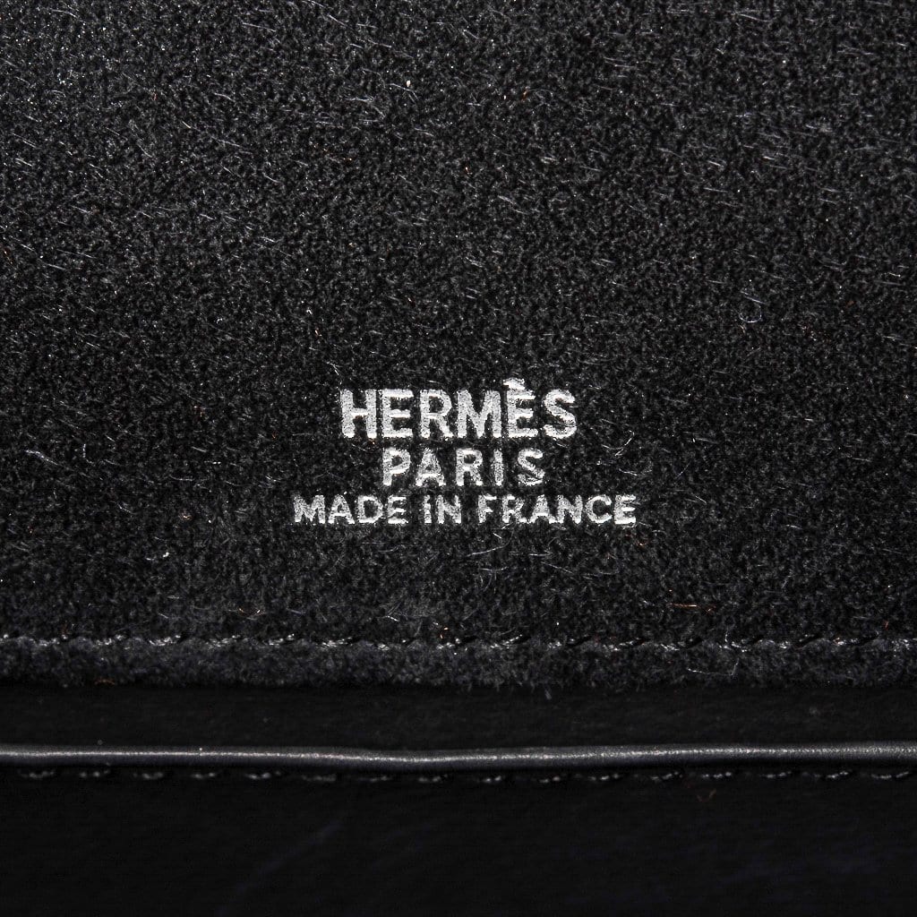 Hermes Dark Red Suede Palladium Plated Kelly Pochette Bag - Yoogi's Closet