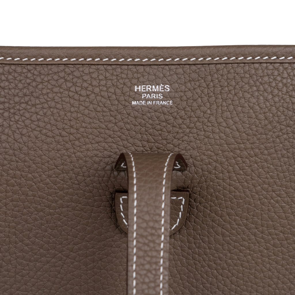 Hermes Bag Evelyne PM Black Clemence Gold Hardware • MIGHTYCHIC