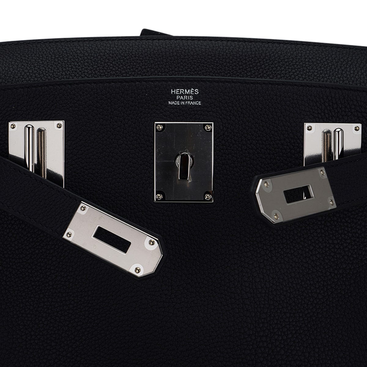 Hermes Hac a Dos PM Backpack Men's Bag Black Togo Palladium Hardware