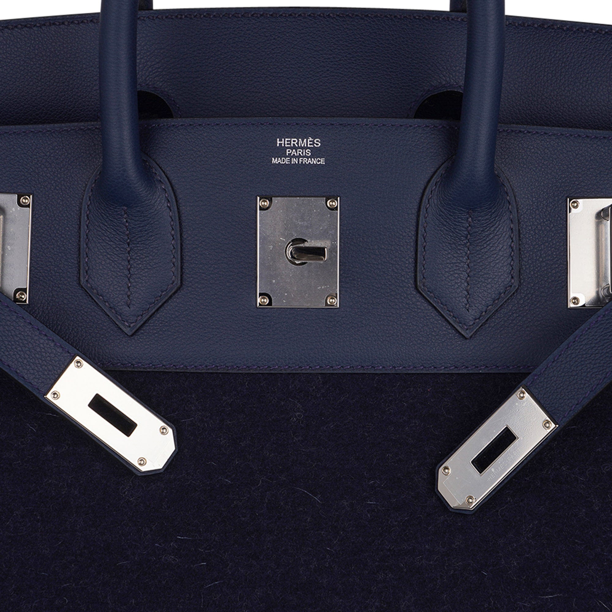 Hermes Birkin bag 40 Blue saphir Togo leather Silver hardware