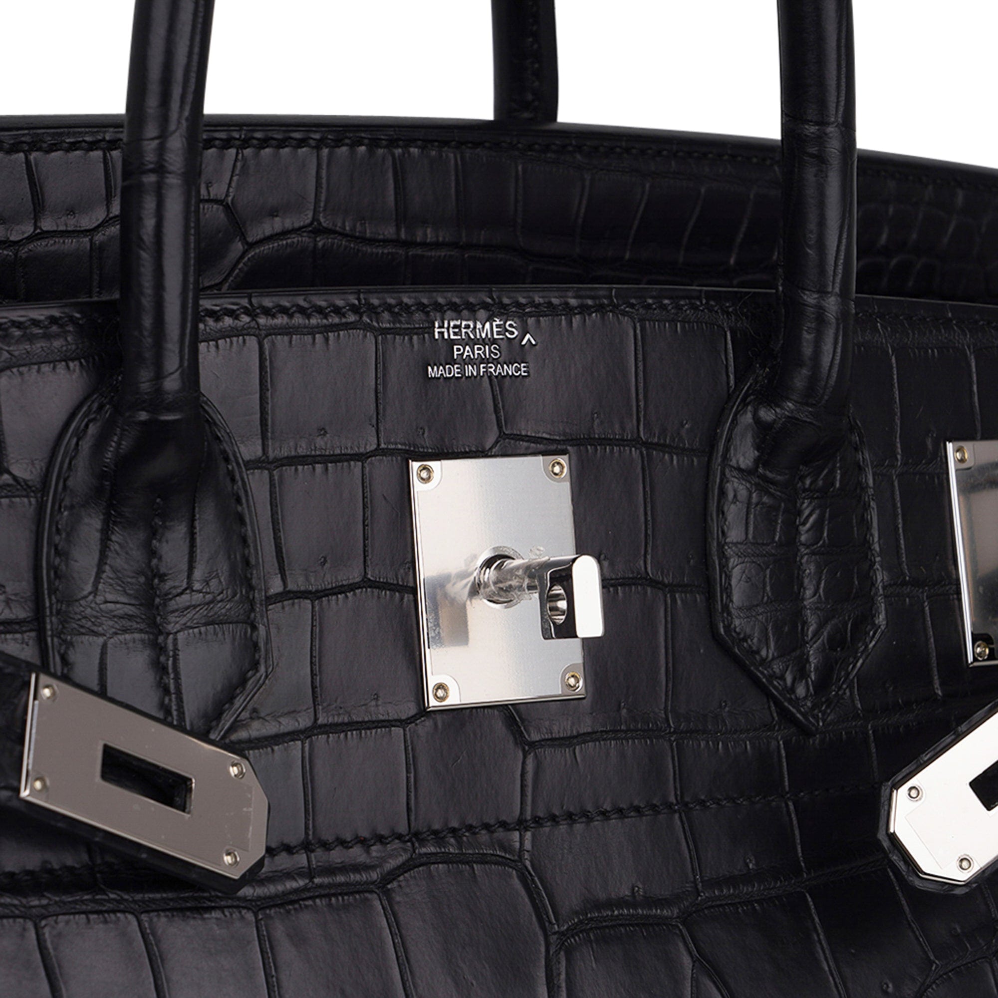 Hermès Birkin 40 bag in matt black crocodile with PHW - DOWNTOWN UPTOWN  Genève