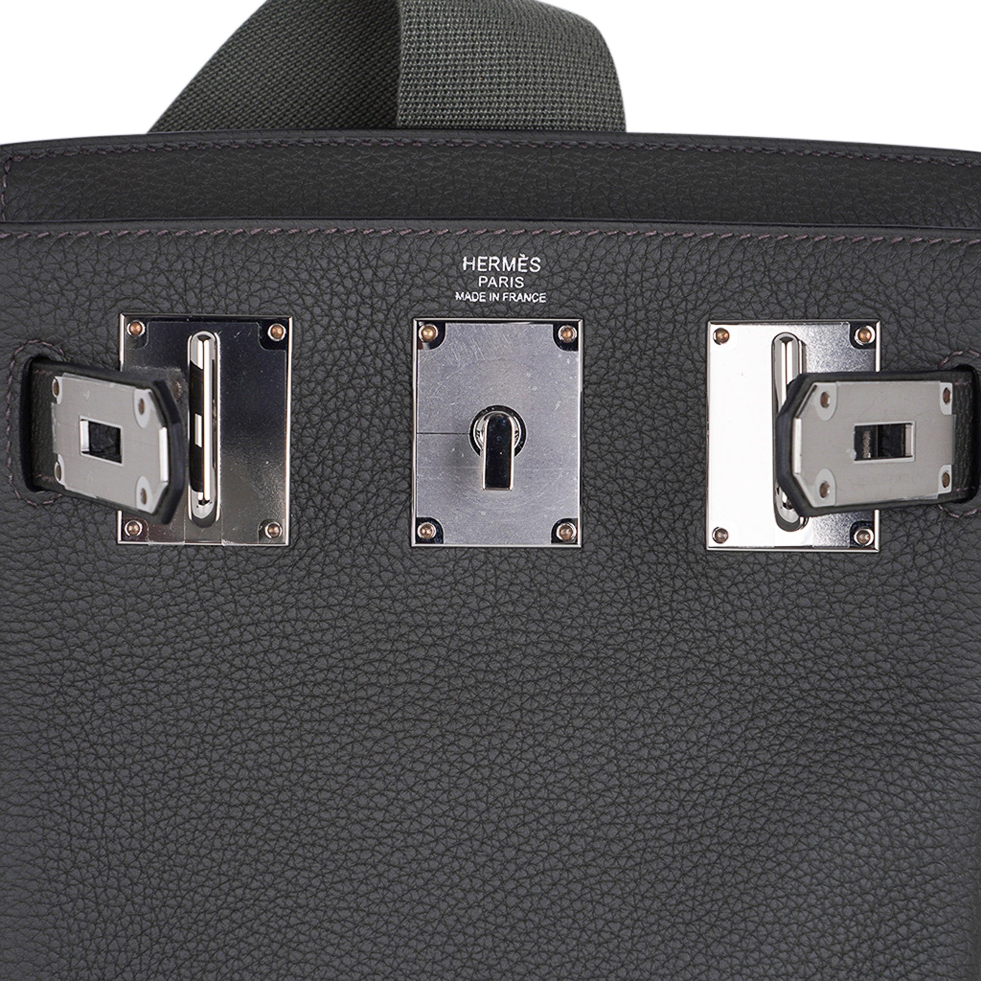 Hermes HAC A Dos PM Backpack Black Togo Palladium Hardware – Madison Avenue  Couture