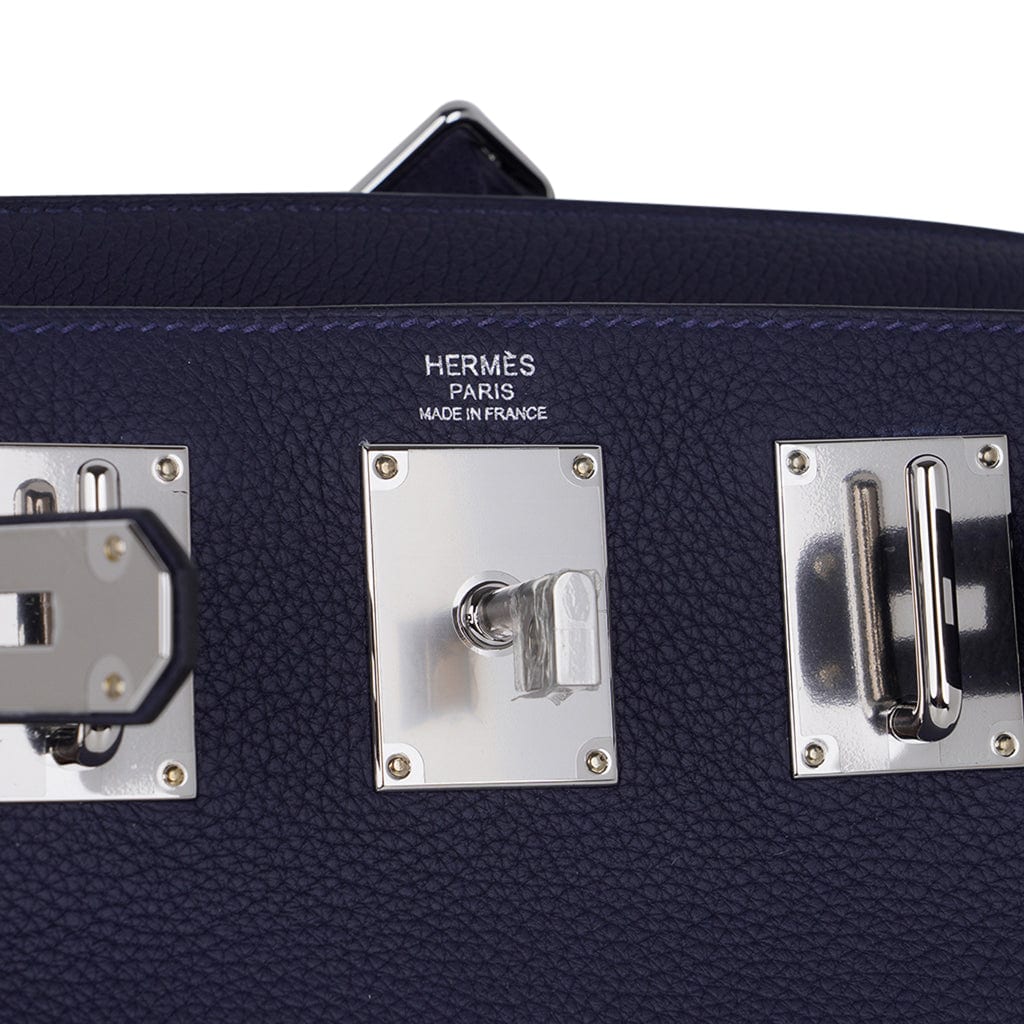 Hermès Blue Nuit Togo Birkin HAC A Dos PM Palladium Hardware, 2022