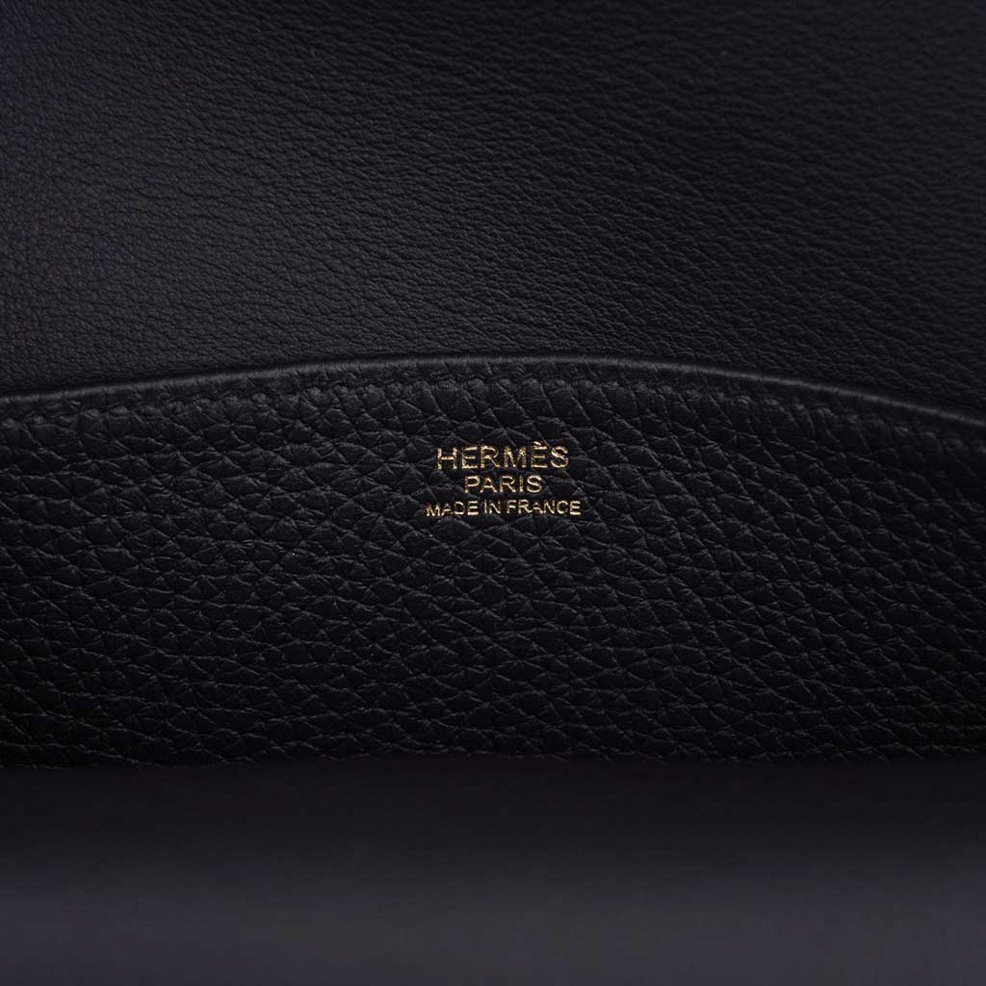 Hermes Halzan 25, Vert De Gris, Evercolor Leather, Gold Hardware