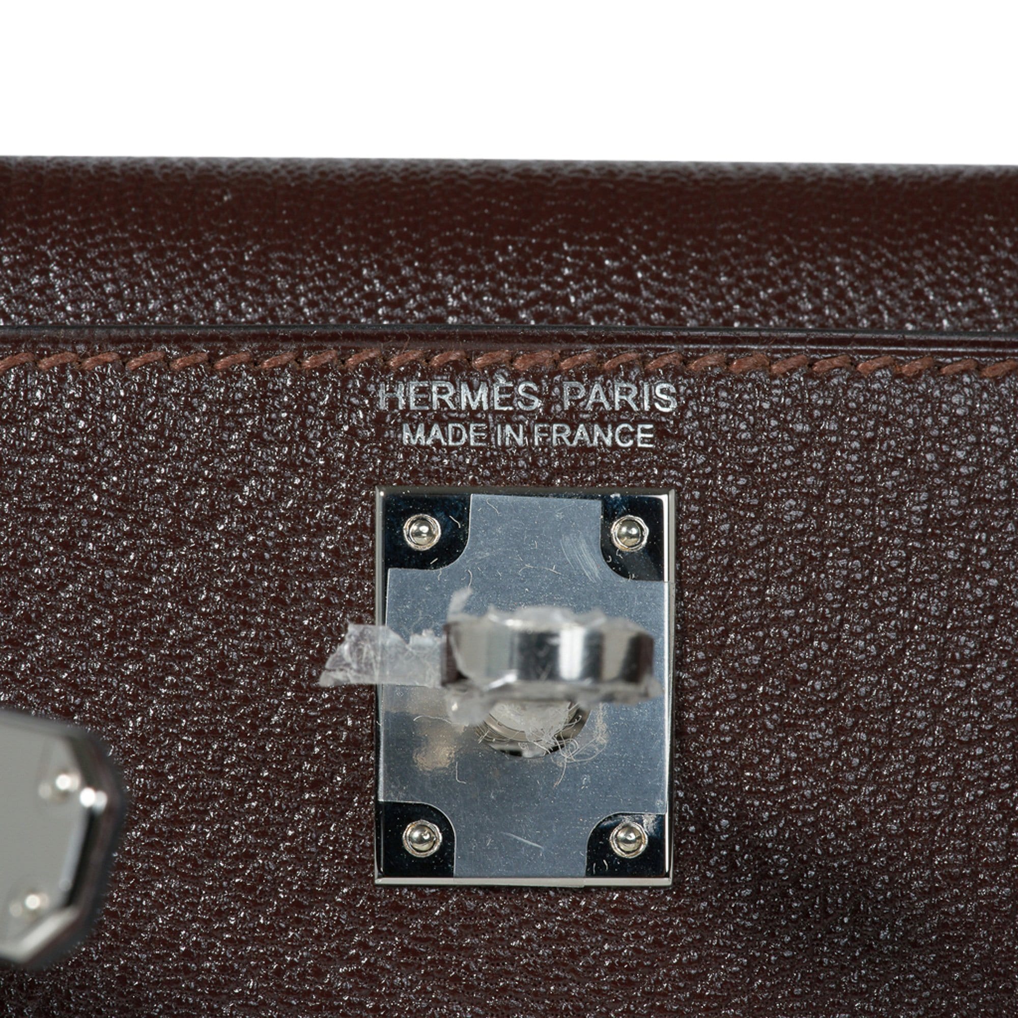 Hermes Mini Kelly 20 Sellier Verso Jaune de Naples Bag Chevre Palladium