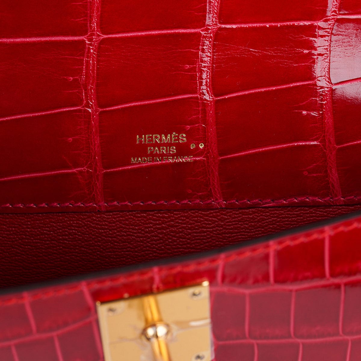 Hermès KELLY CUT CLUTCH ALLIGATOR CLUTCH BAG Multiple colors