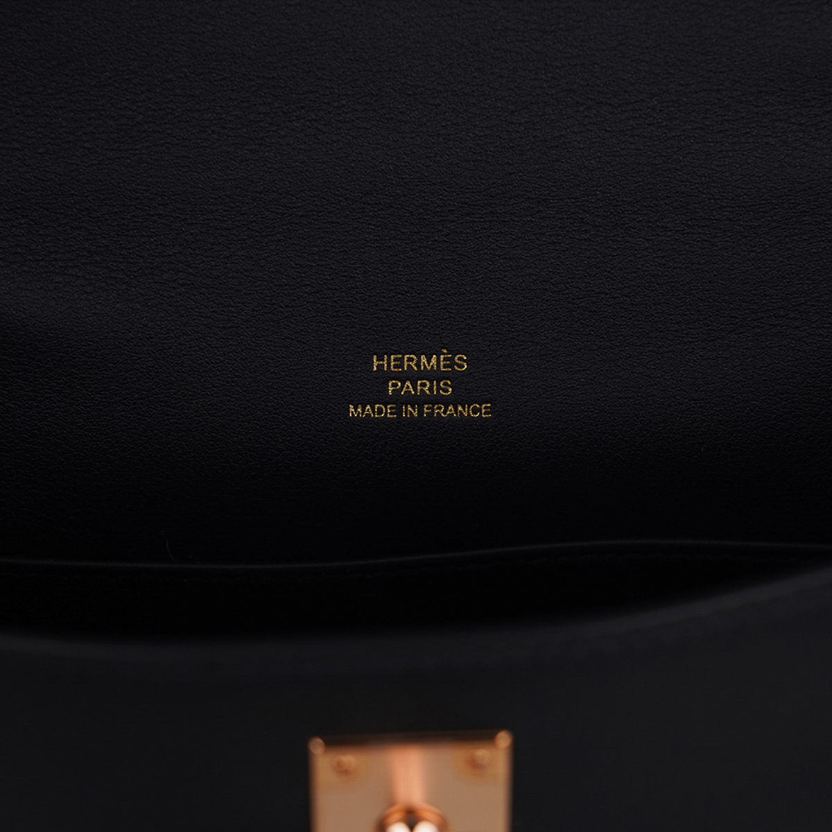 Hermès Black Ostrich Kelly Pochette Gold Hardware, 2019 Available