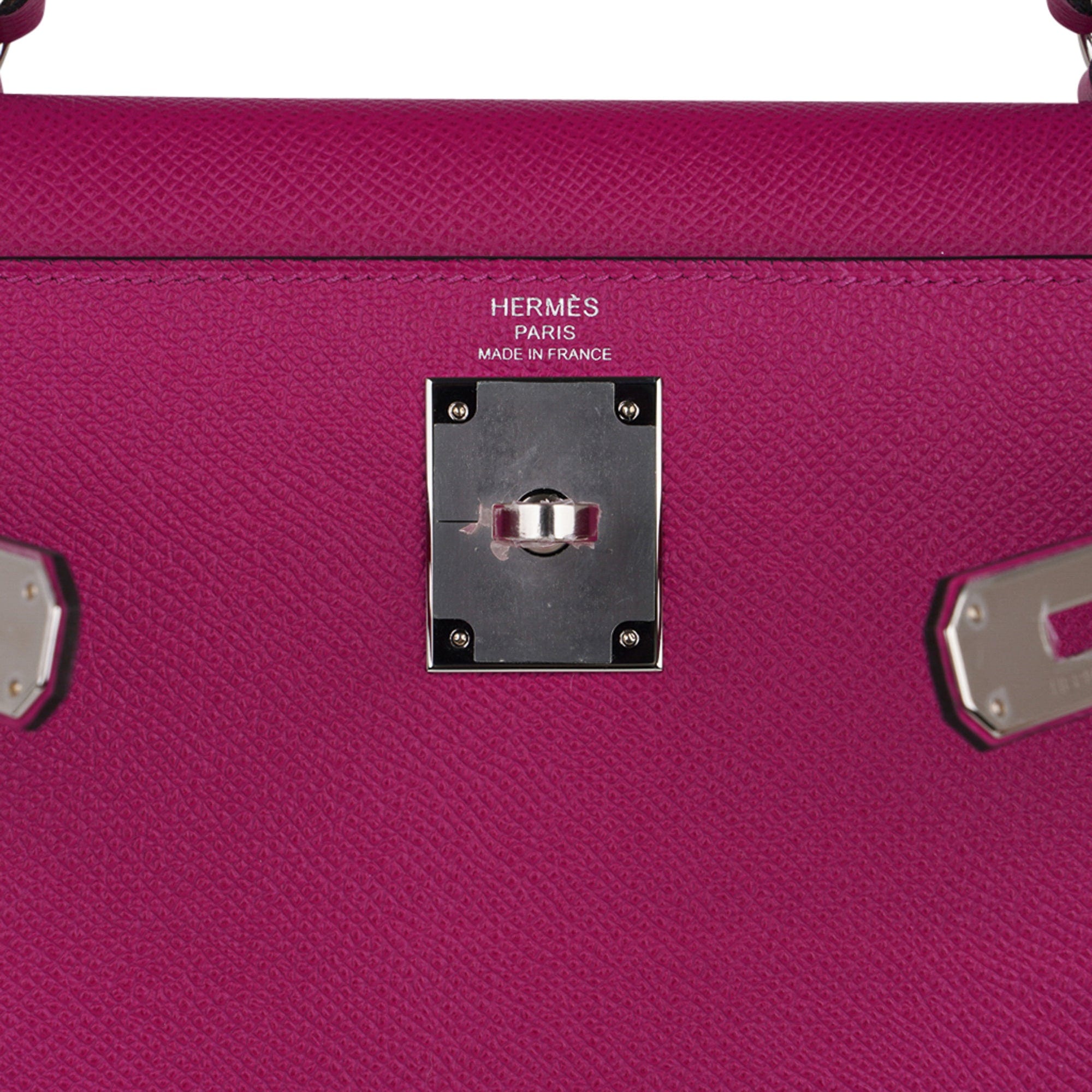 Hermes Kelly Handbag Rose Extreme Epsom With Palladium Hardware 28 Auction