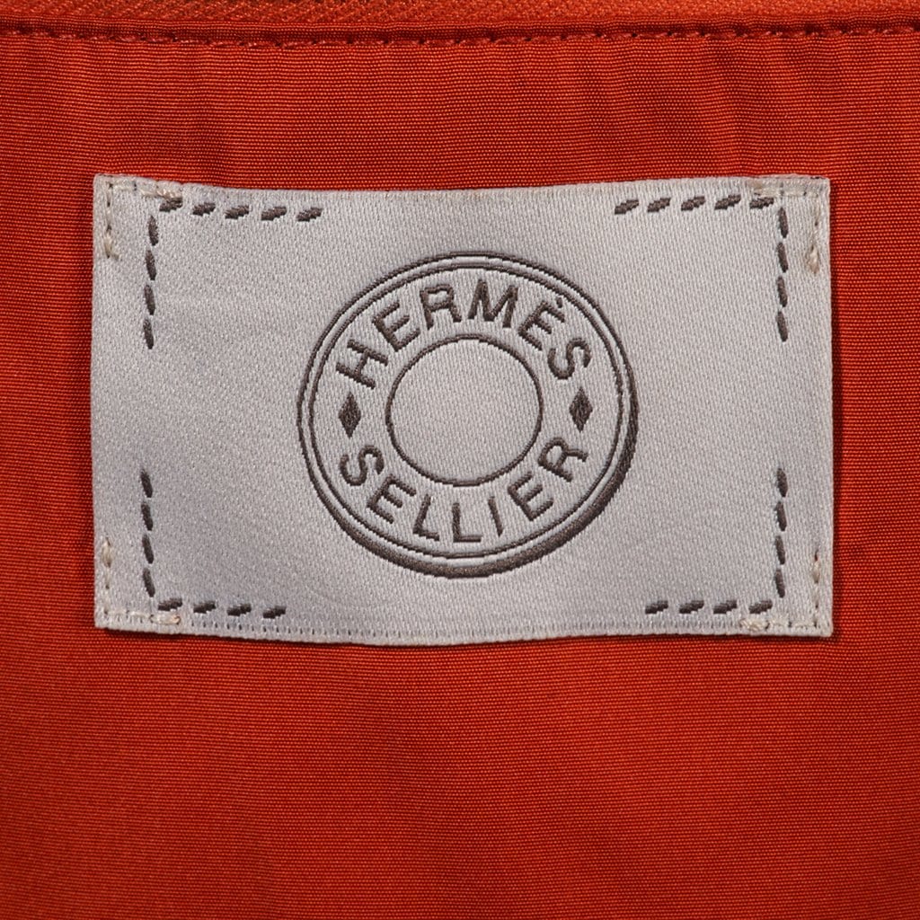 Hermes Unisex Sleeveless Jockey Orange Puffer Vest L