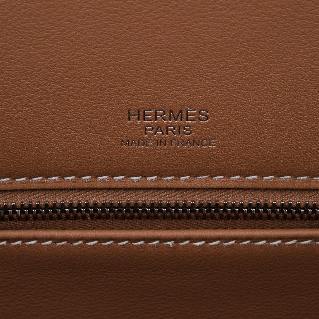 Hermes Birkin Shadow 35 Gold Swift Palladium Hardware – Madison