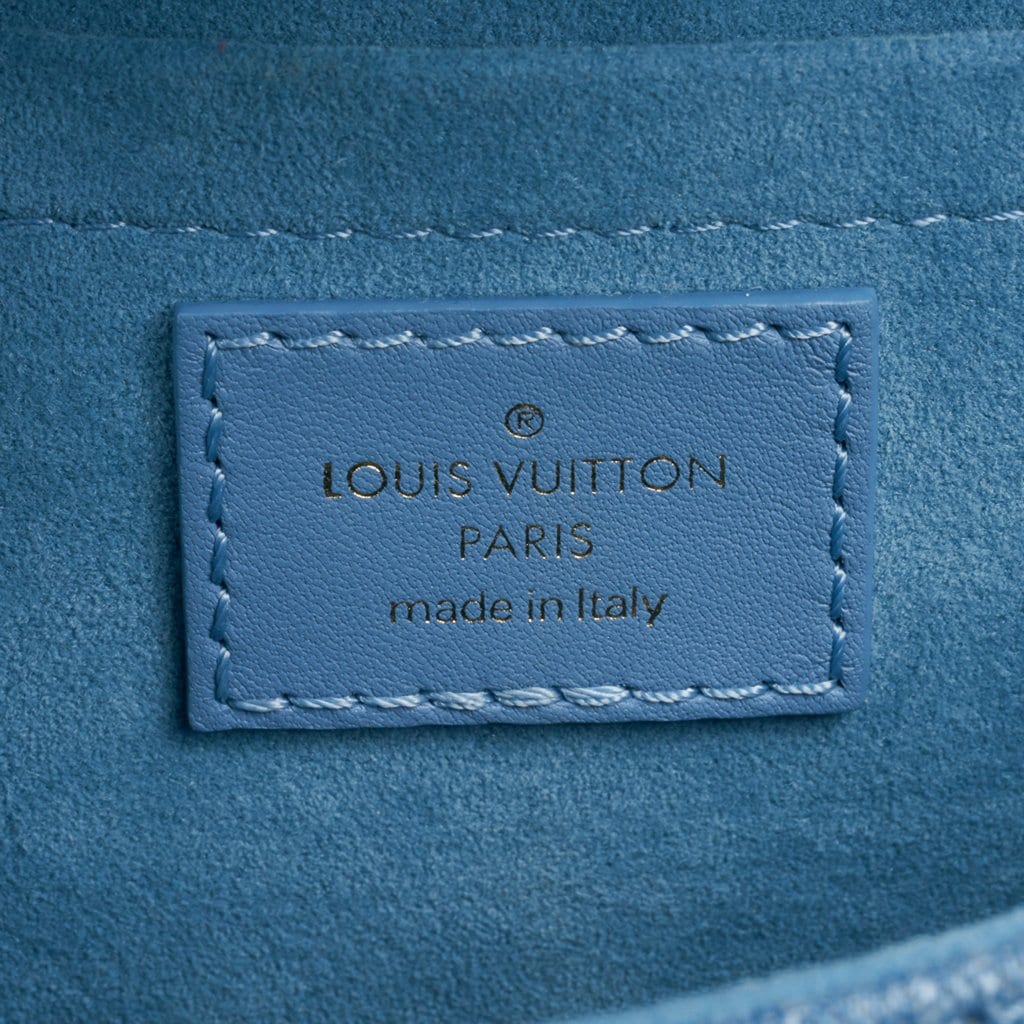 Louis Vuitton Blue Calfskin Patches New Wave Chain PM QJB1ZN3PBB000