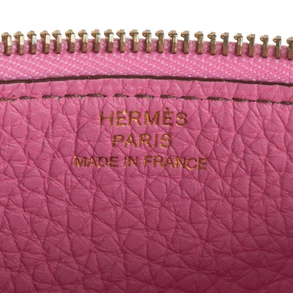Hermes Dogon Wallet Coveted 5P Pink GM Long Togo Gold Hardware