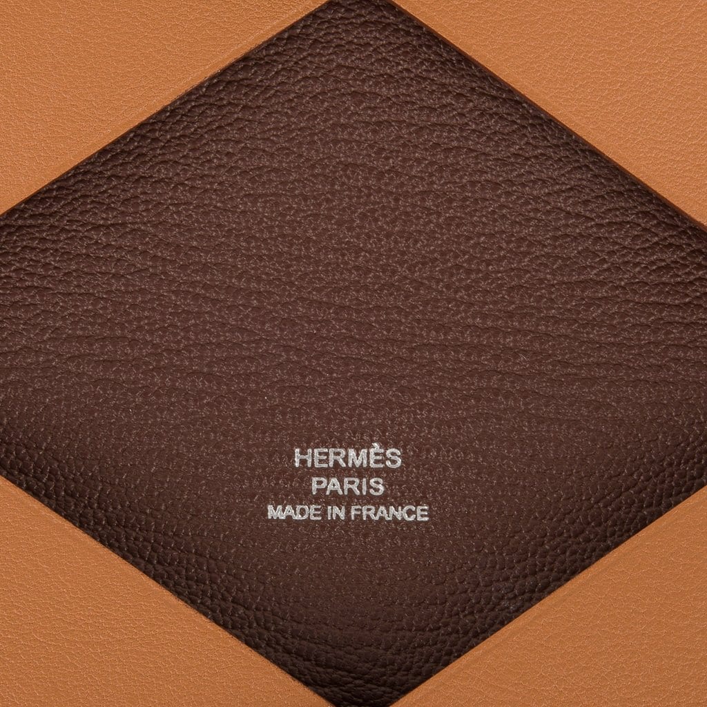 Hermes Calvi Card Holder Gold