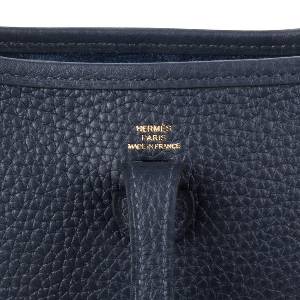 Hermès Vintage - Clemence Evelyne I TPM - Blue Marine - Leather