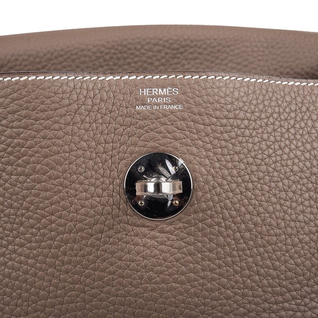 HERMES Lindy 30 Etoupe SHW Stamp A