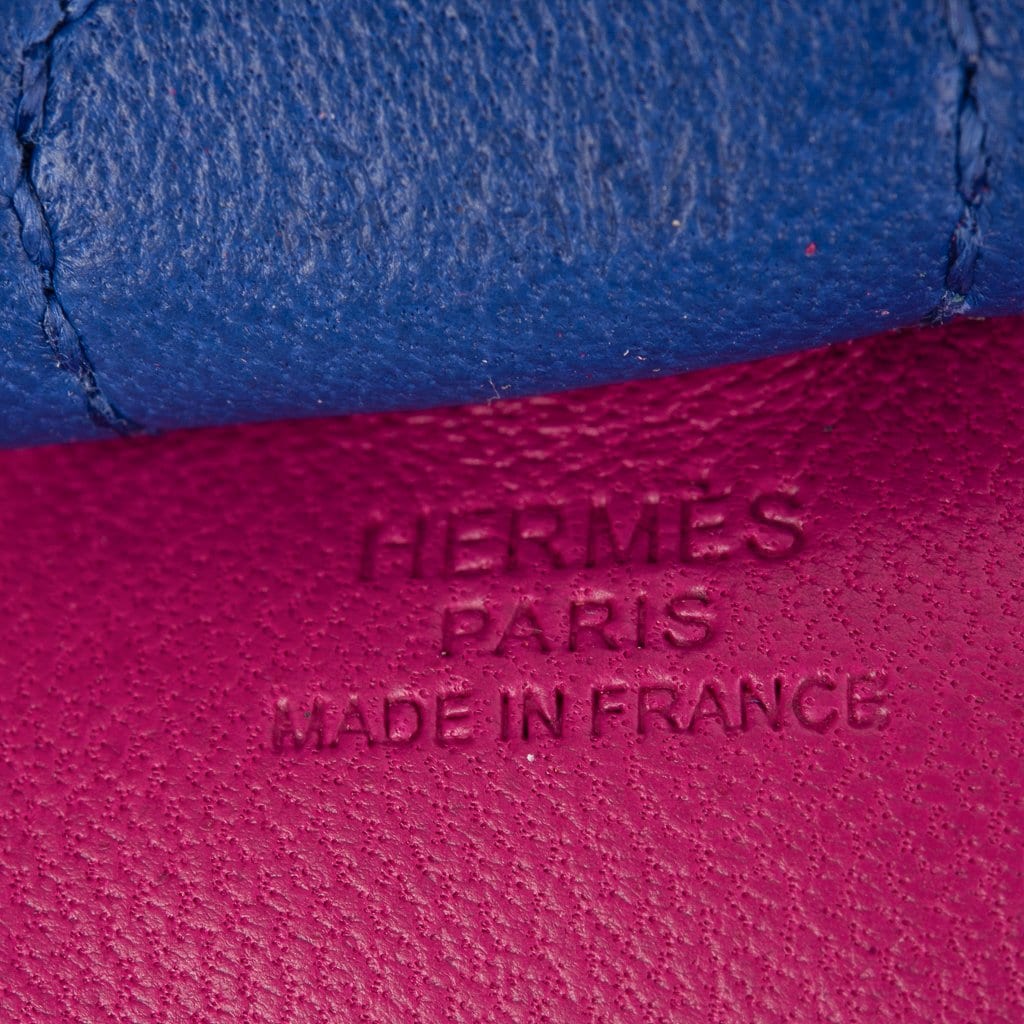 Hermes Rodeo PM Bag Charm Rose Pourpre / Electric Blue / Malachite New w/ Box