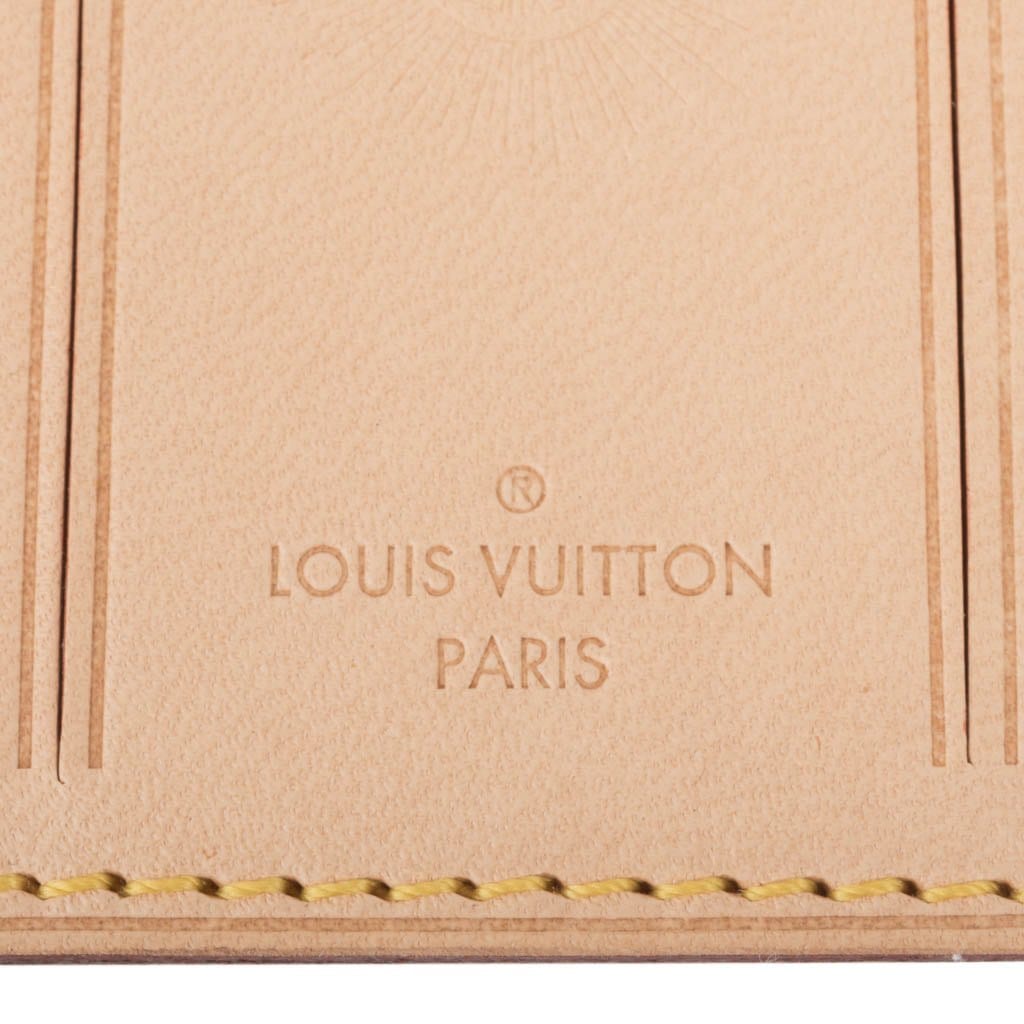 Louis Vuitton Luggage Tag Vachetta w/ Sunburst