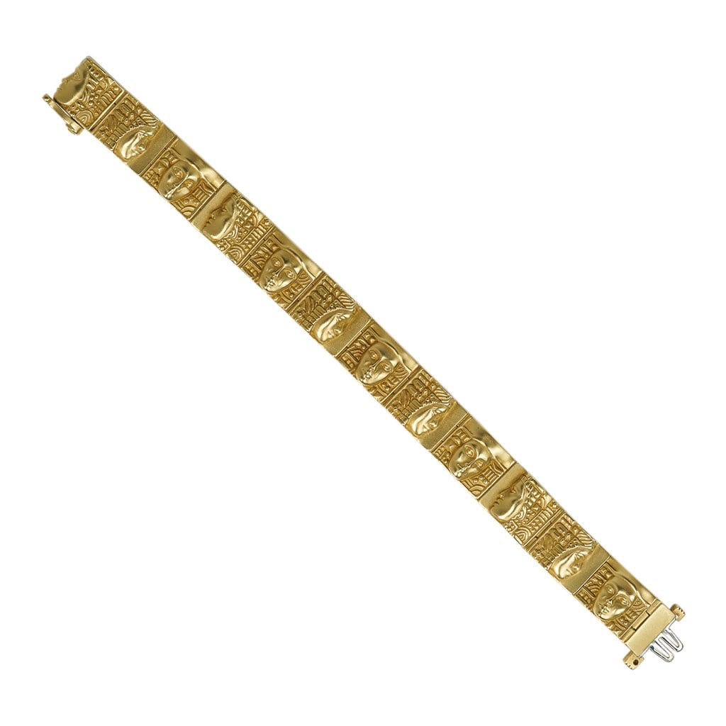 Barry Kieselstein-Cord Bracelet Women of the World Solid 18K Yellow Gold