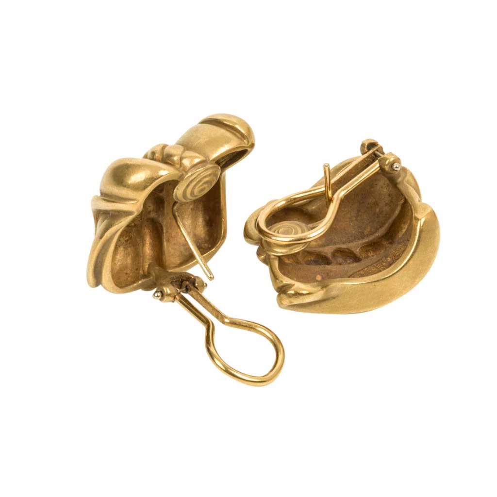 Kieselstein Cord Iconic Heart & Crown 18k Yellow Gold Earrings 1987 -  Jewels in Time