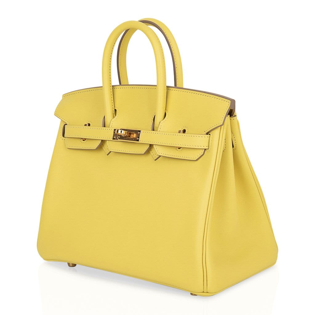 HERMÈS Limited Edition Birkin 25 handbag in Chai Swift leather and