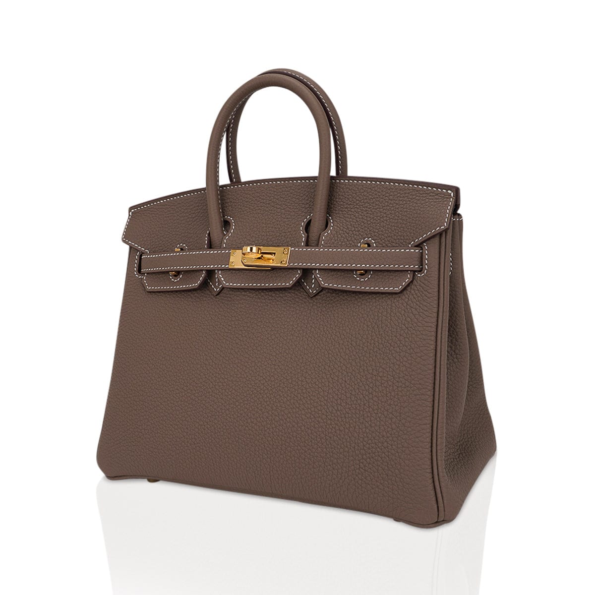 Hermes Birkin 25 etoupe gold ghw, Women's Fashion, Bags & Wallets