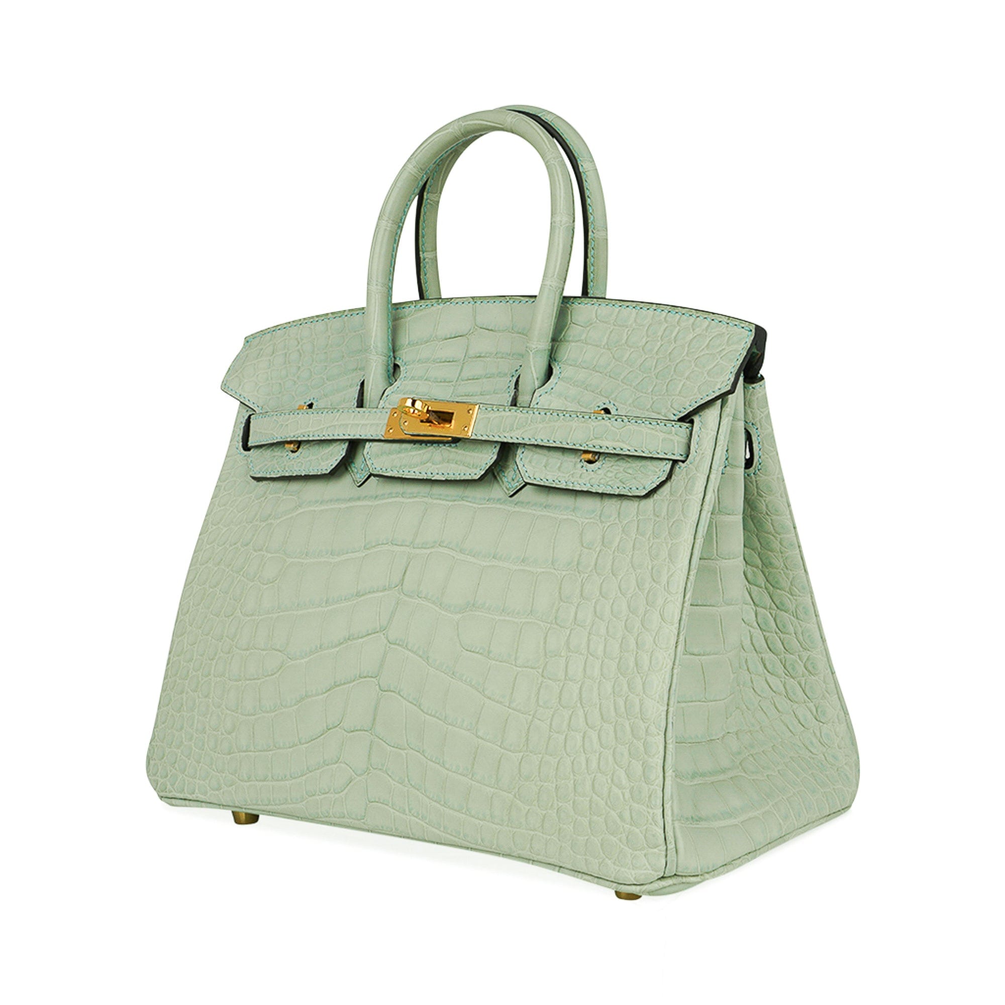 Hermès Birkin Alligator matt 6U Mint green 25cm - lushenticbags
