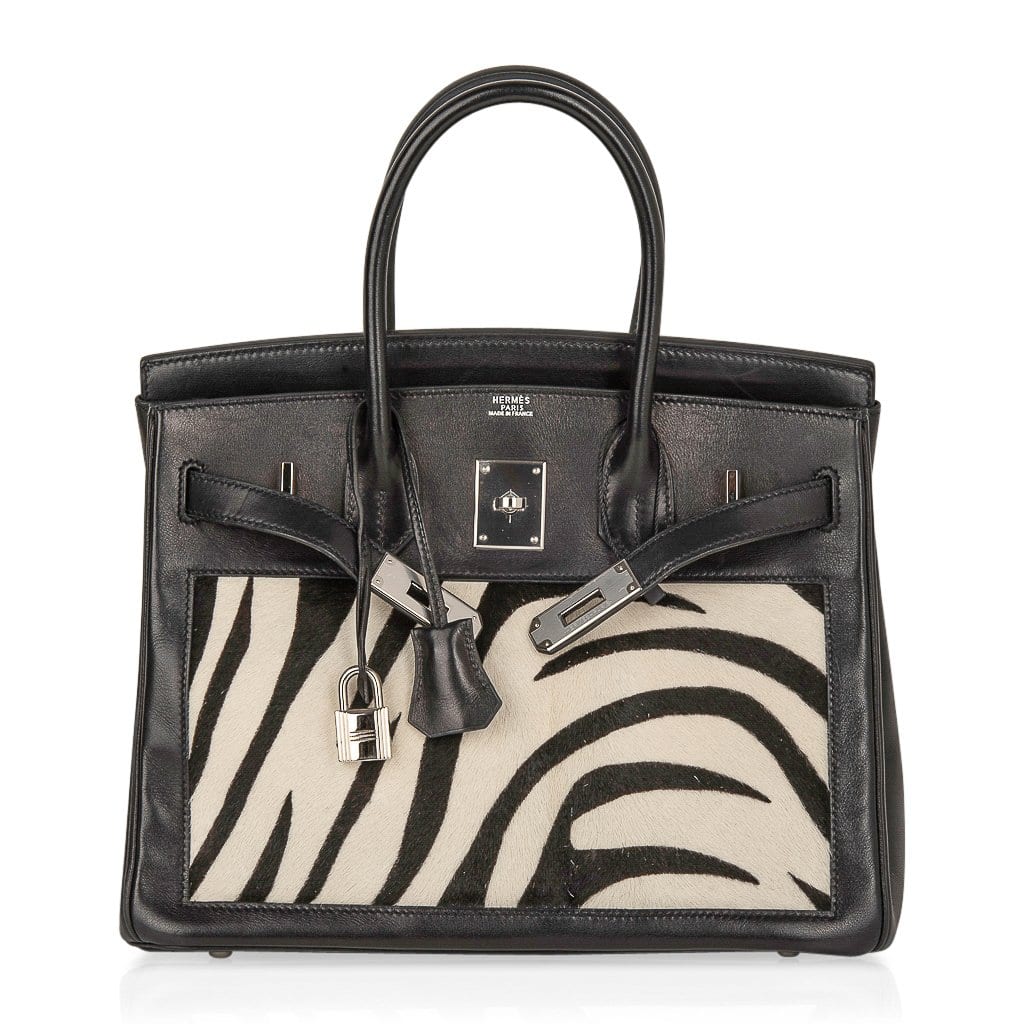 NEW - ULTRA RARE- Hermès Birkin 30 handbag in Black Barenia leather , SHW