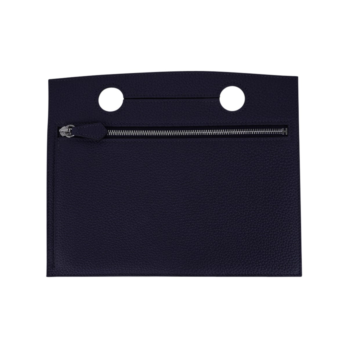 Hermes Backpocket Pouch 30 Detachable Blue Nuit Togo Palladium Hardware