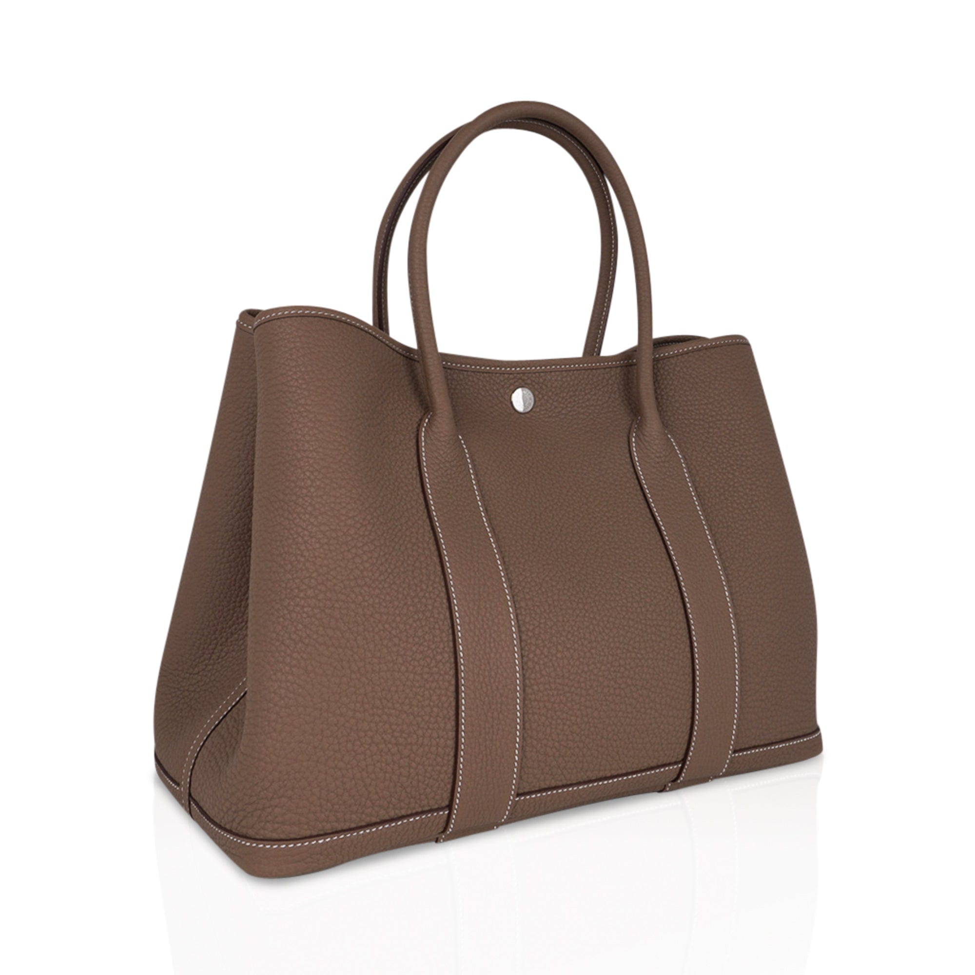 San Maries Geuine Leather Garden Party Tote Bag